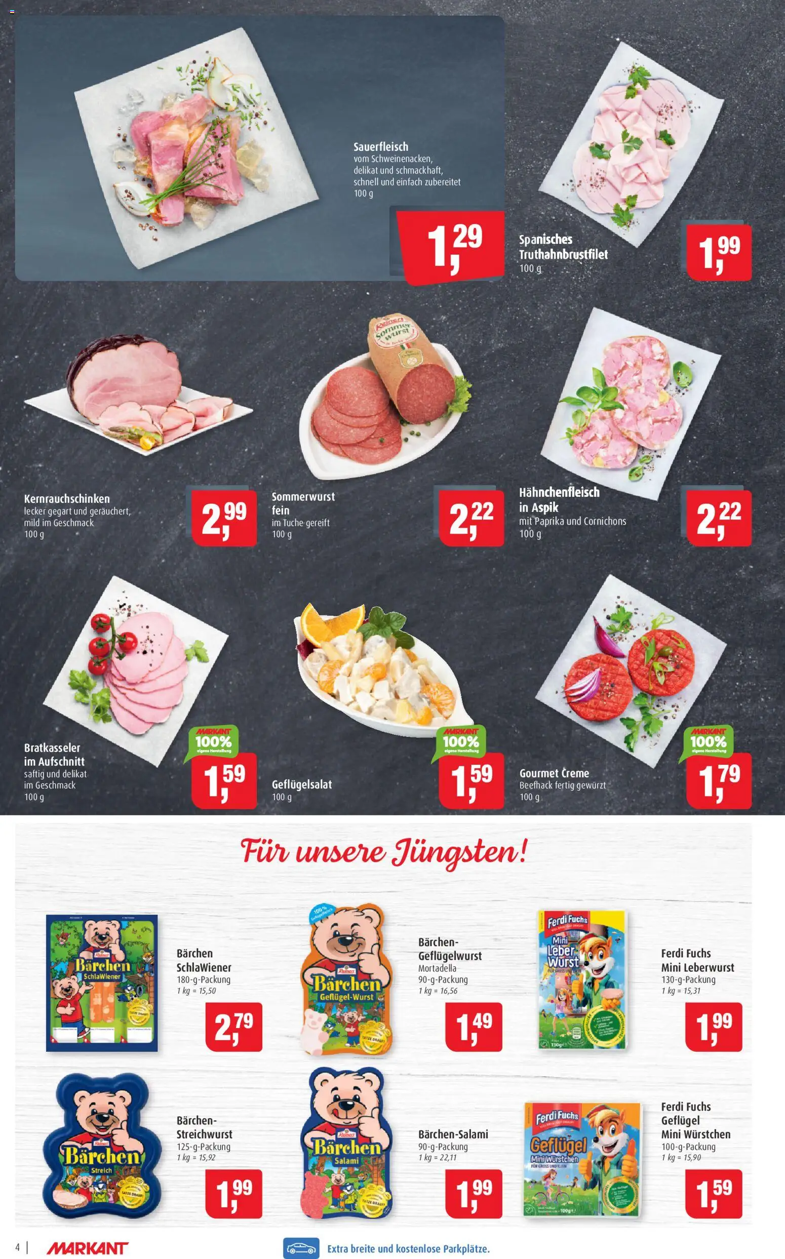 Markant Prospekt 	 – gültig ab 10.11.2025 | Seite: 4 | Produkte: Creme, Paprika, Wurst, Salami