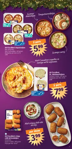 Albert Heijn folder week  / de la semaine 52 - Voorbeeld van een folder van Albert Heijn, geldig van 20.12.2025 | Pagina: 7 | Producten: Scampi, Kip, Schaal