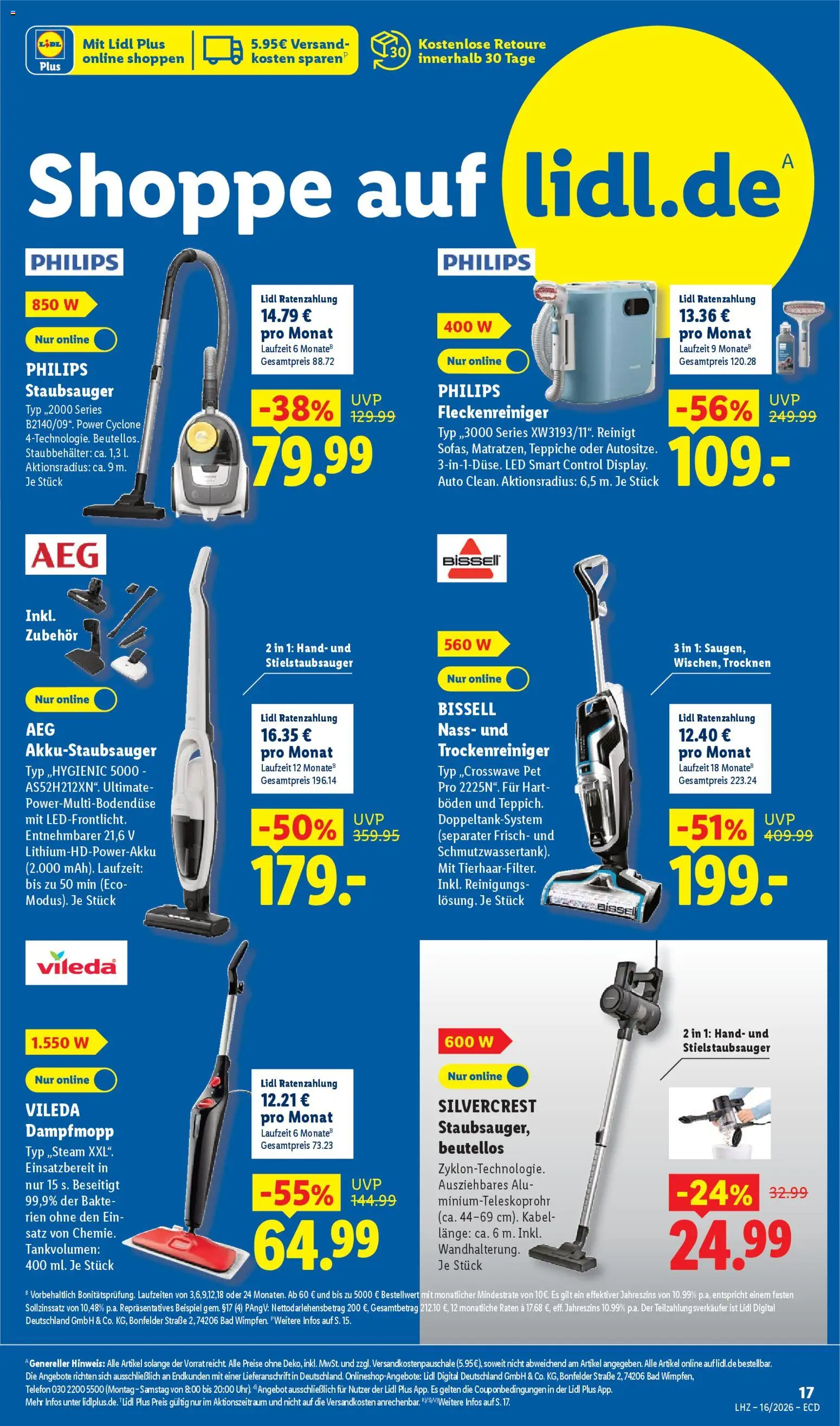 Lidl Prospekt – gültig ab 13.04.2026 | Seite: 33 | Produkte: Philips, Staubsauger, Bad, Telefon