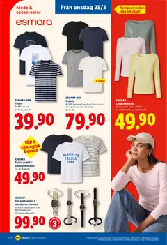 Lidl erbjudanden - Förhandsvisning av reklamblad från butik Lidl aktuell från 23.03.2026 | Sida: 24 | Produkter: Tröja, Armband, Långärmad tröja, Klocka