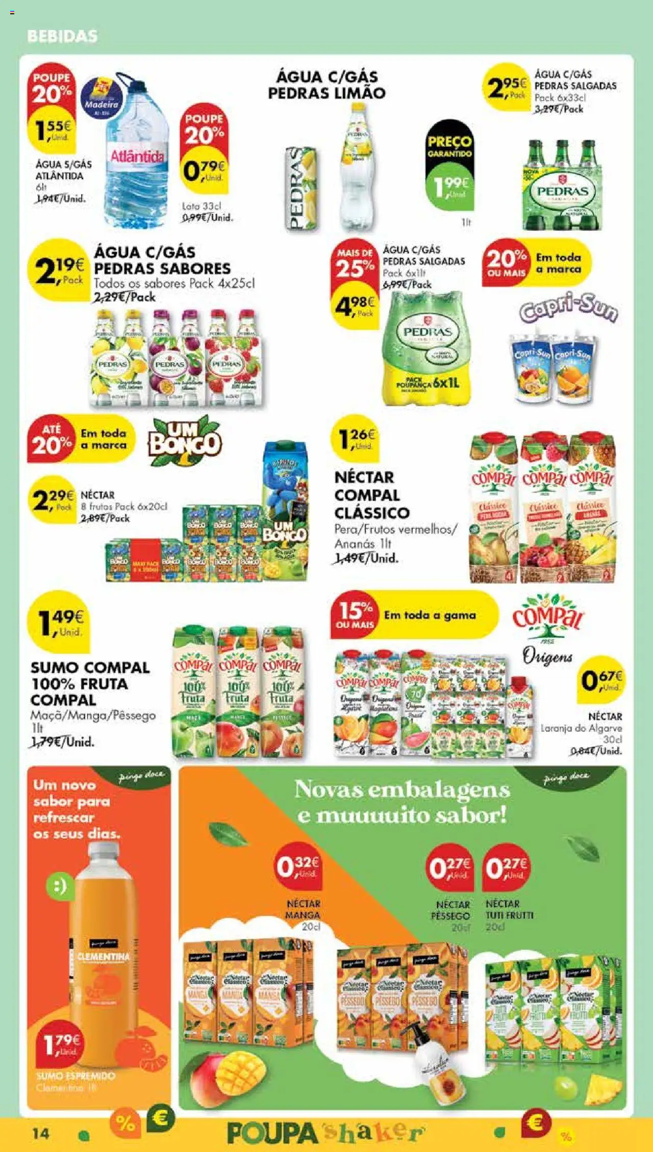 Pingo Doce Poupe Esta Semana Madeira │ válido de 26.08.2025 | Página: 14 | Produtos: Agua, Sumo, Água com gás