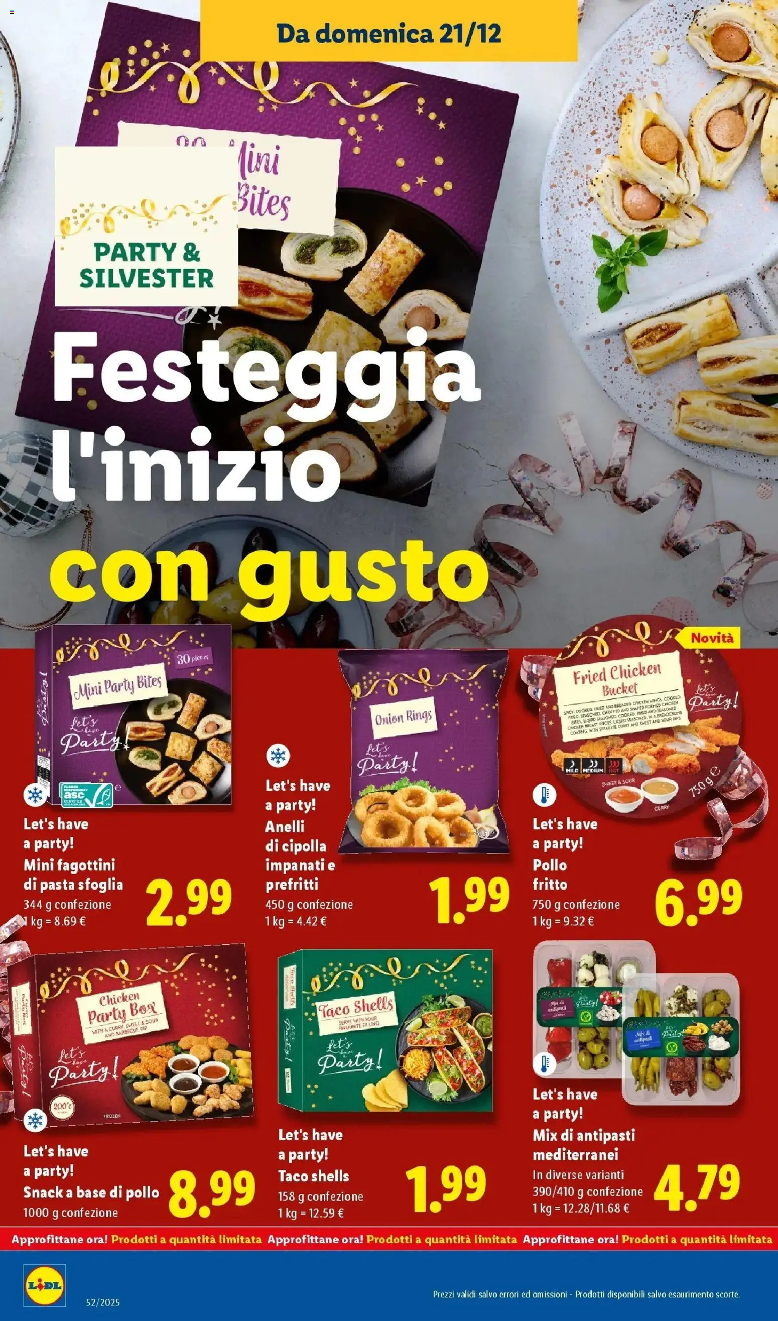 Volantino Lidl del 20.12.2025 | Pagina: 24 | Prodotti: Pollo, Pasta sfoglia, Barbecue, Pasta