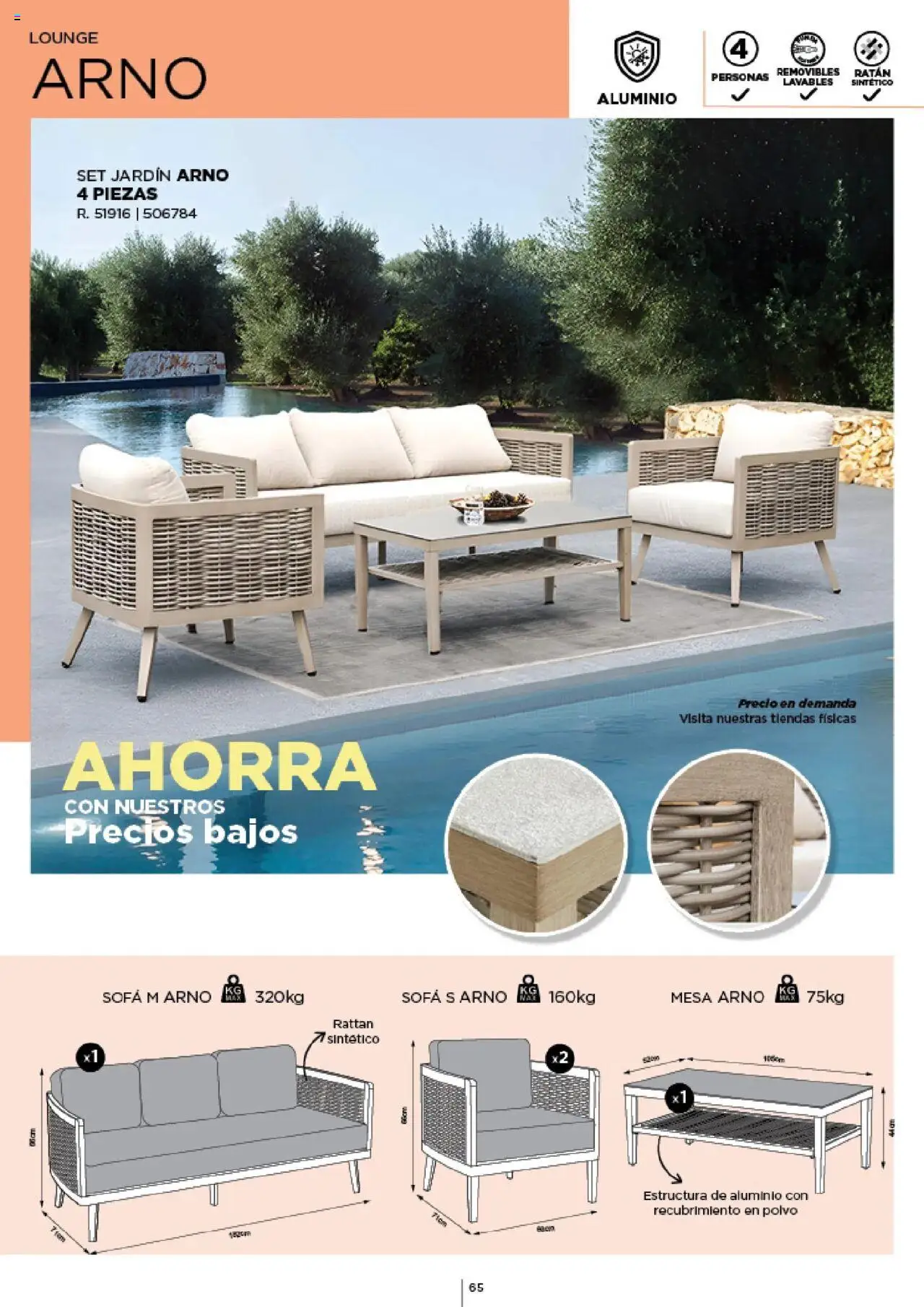 Espaço Casa - Catálogo AireLibre 2025 │ válido de 12.05.2025 | Página: 65 | Produtos: Polvo, Sofá, Mesa