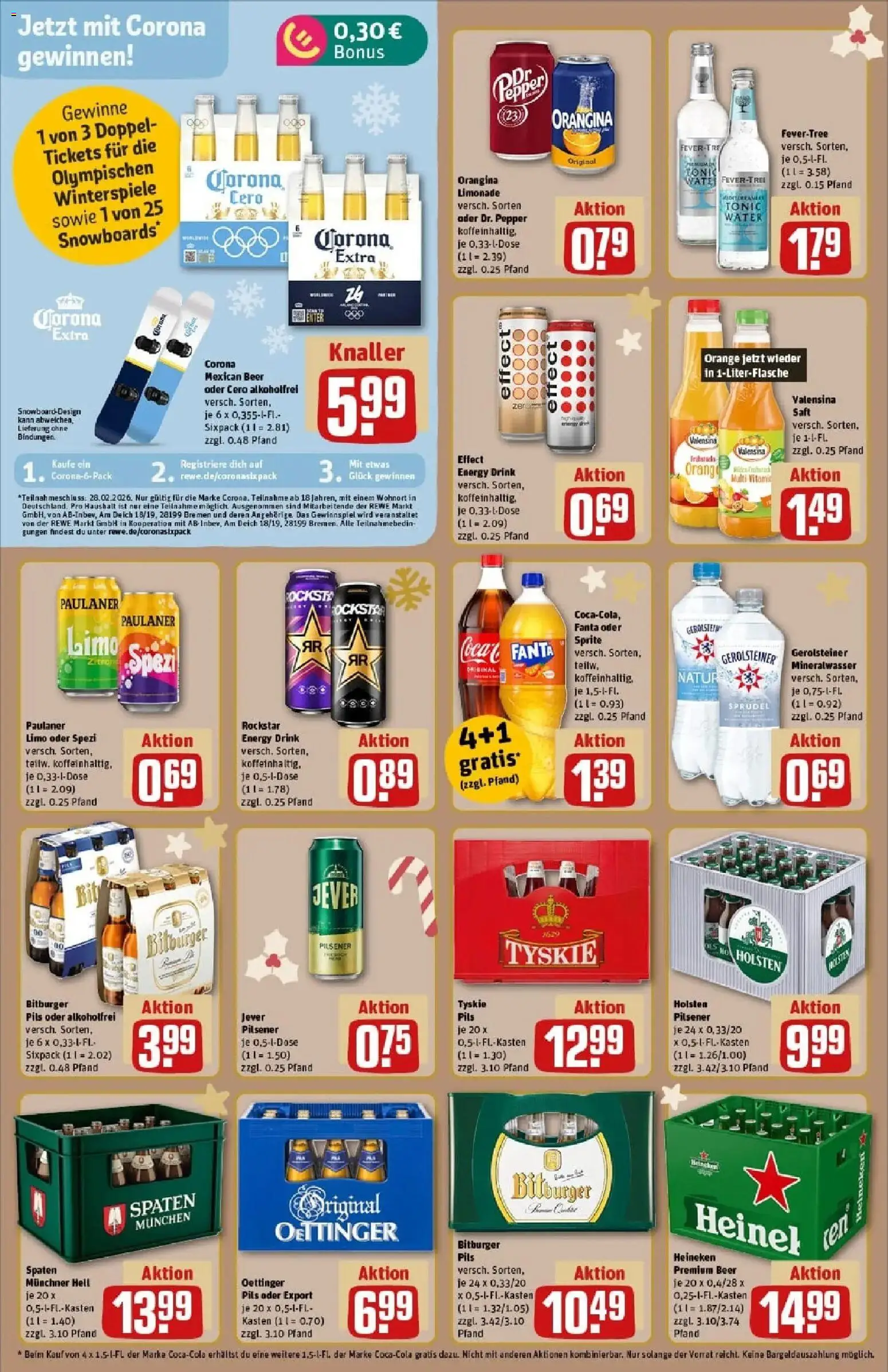 Rewe prospekt Isenbüttel	 – gültig ab 23.11.2025 | Seite: 16 | Produkte: Energy, Rockstar, Heineken, Gerolsteiner