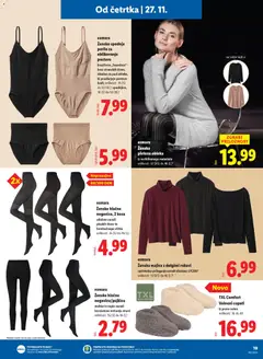 Lidl katalog akcije – veljaven od 27.11.2025 | Stran: 31 | Izdelki: Majica, Spodnje perilo, Obleka, Copati
