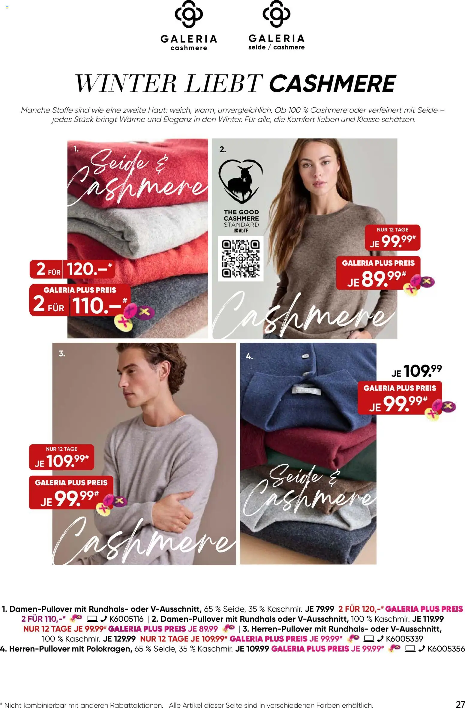 Galeria Karstadt Kaufhof Prospekt 	 – gültig ab 29.10.2025 | Seite: 27