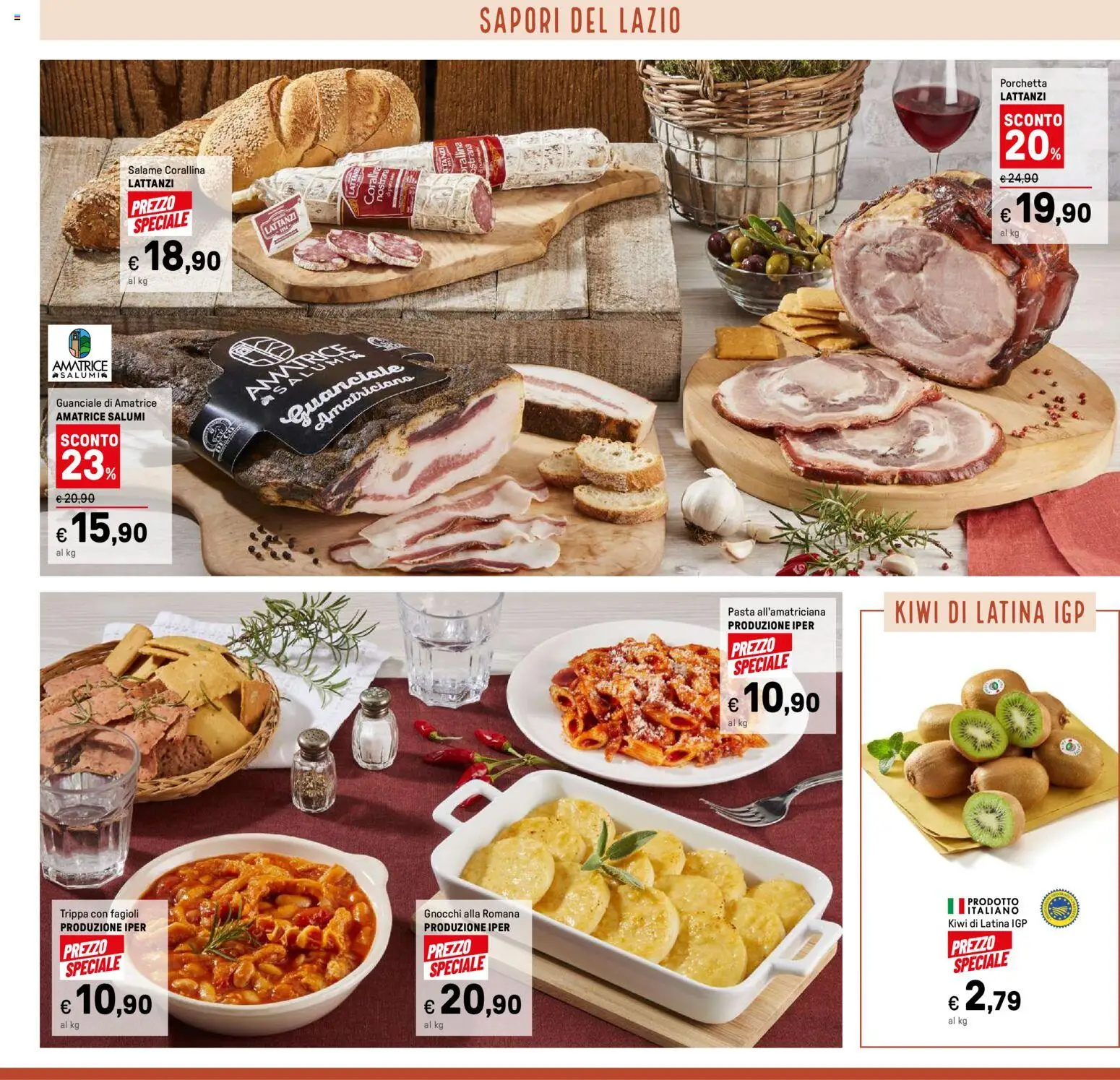Volantino Iper del 14.11.2025 | Pagina: 7 | Prodotti: Porchetta, Salame, Fagioli, Guanciale