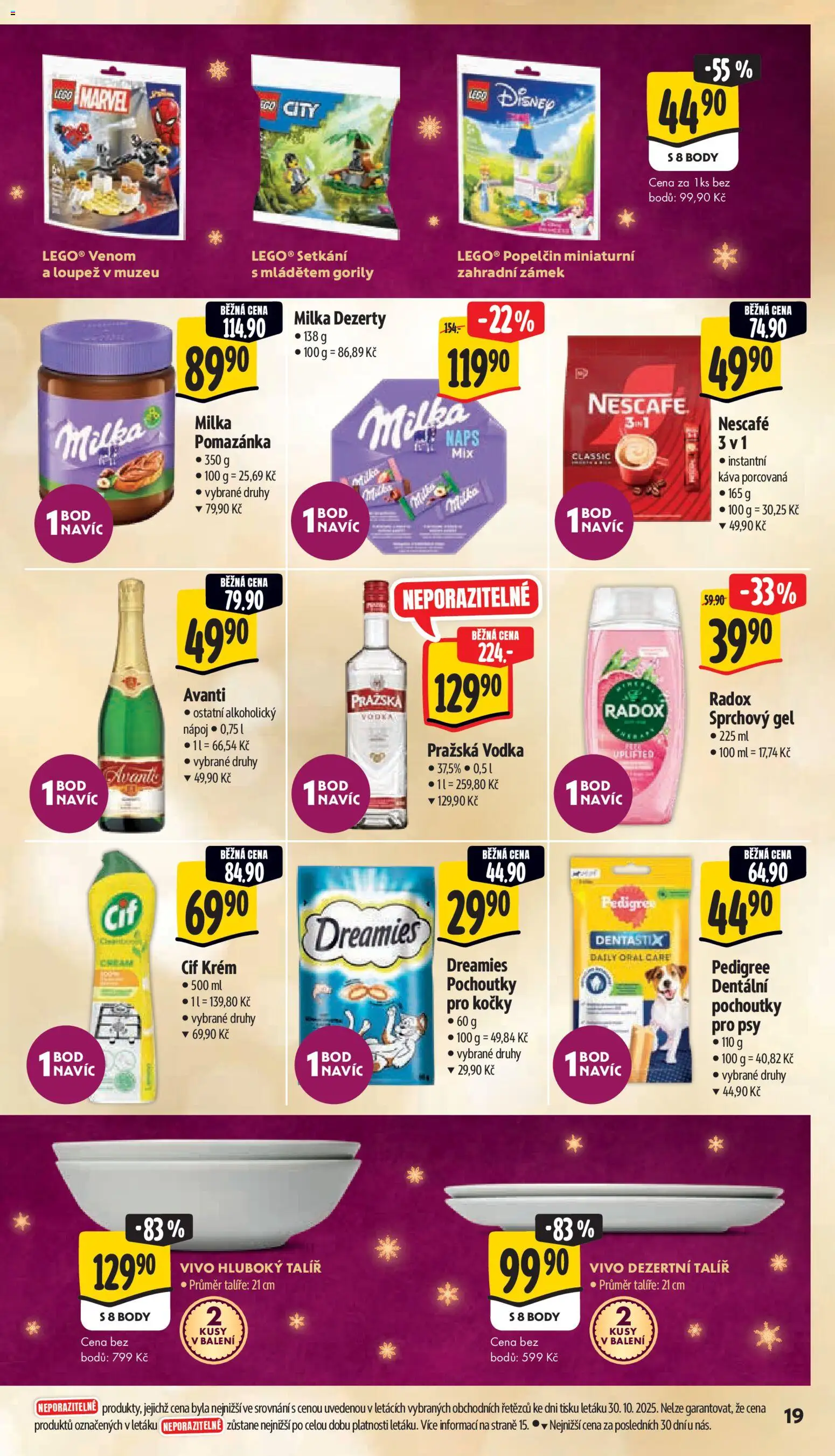 Albert leták - Supermarket od 05.11.2025 | Strana: 29 | Produkty: LEGO, Dezerty, Pedigree, Pomazánka