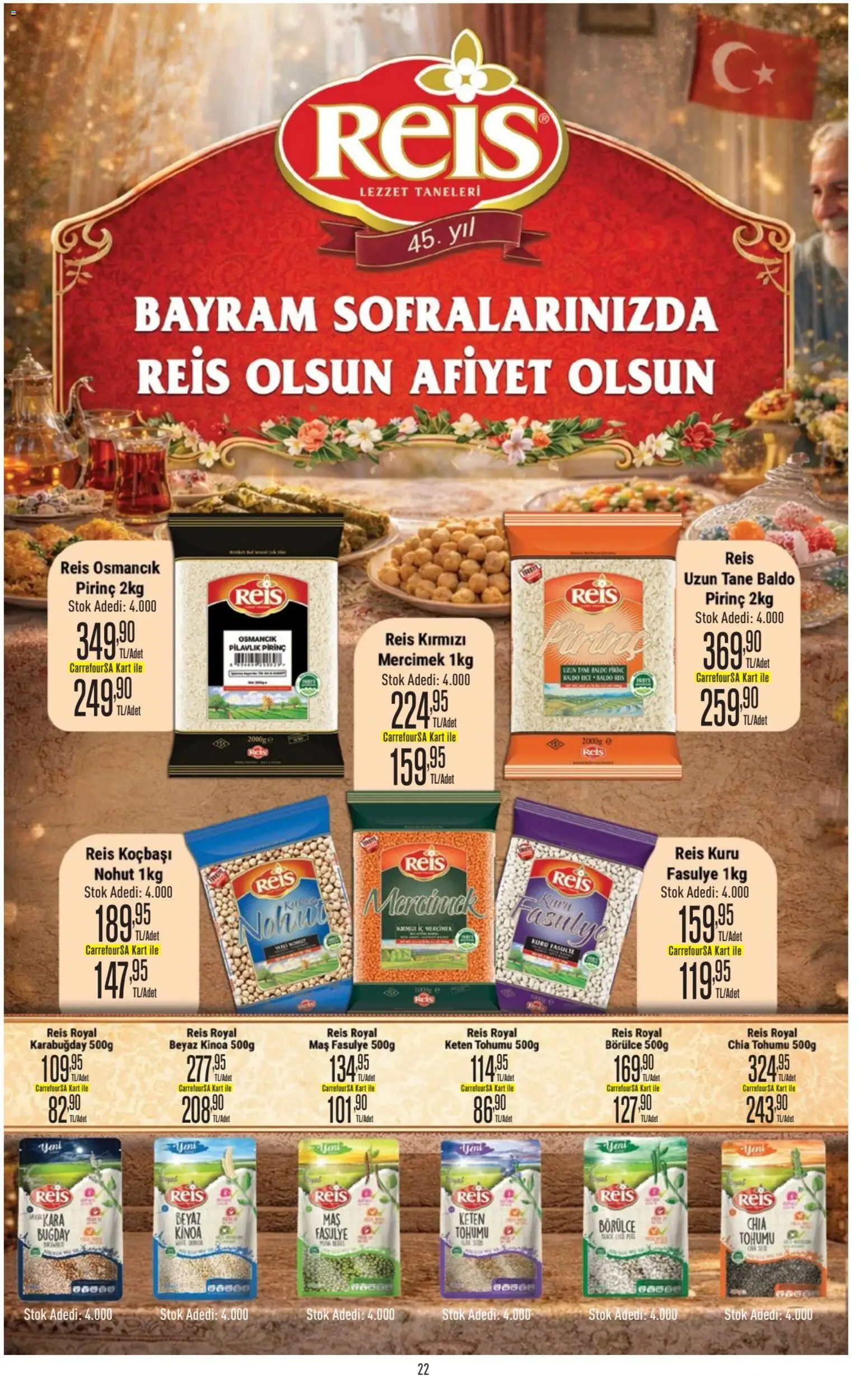 CarrefourSA Katalog - 09.03.2026 tarihinden itibaren geçerlidir | Sayfa: 22 | Ürünler: Kuru fasulye, Fasulye, Ravioli, Pirinç
