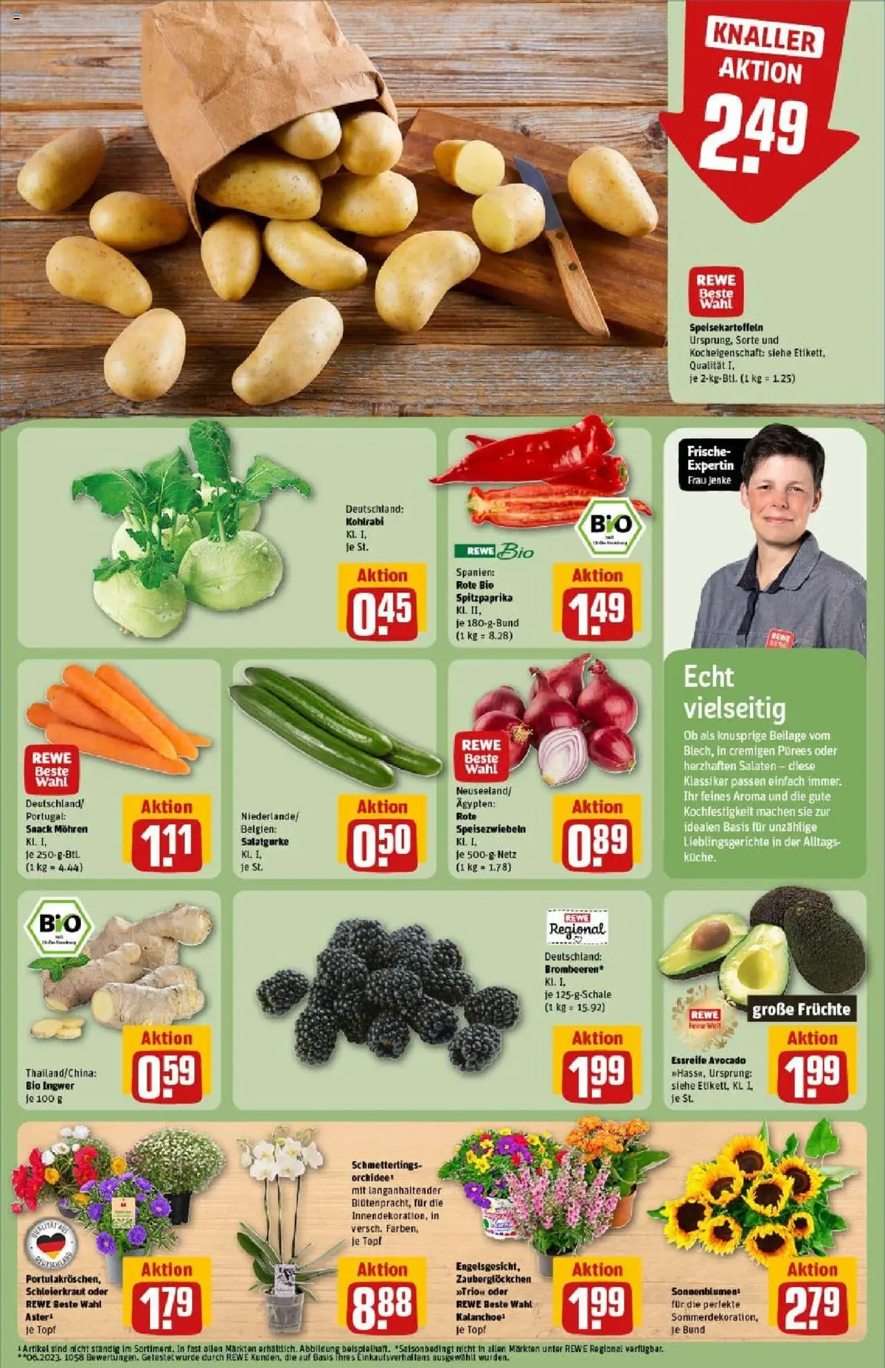 Rewe prospekt Kassel / Niederzwehren	 - gültig ab dem 06.07.2025 | Seite: 7 | Produkte: Top, Kohlrabi, Mohren, Avocado