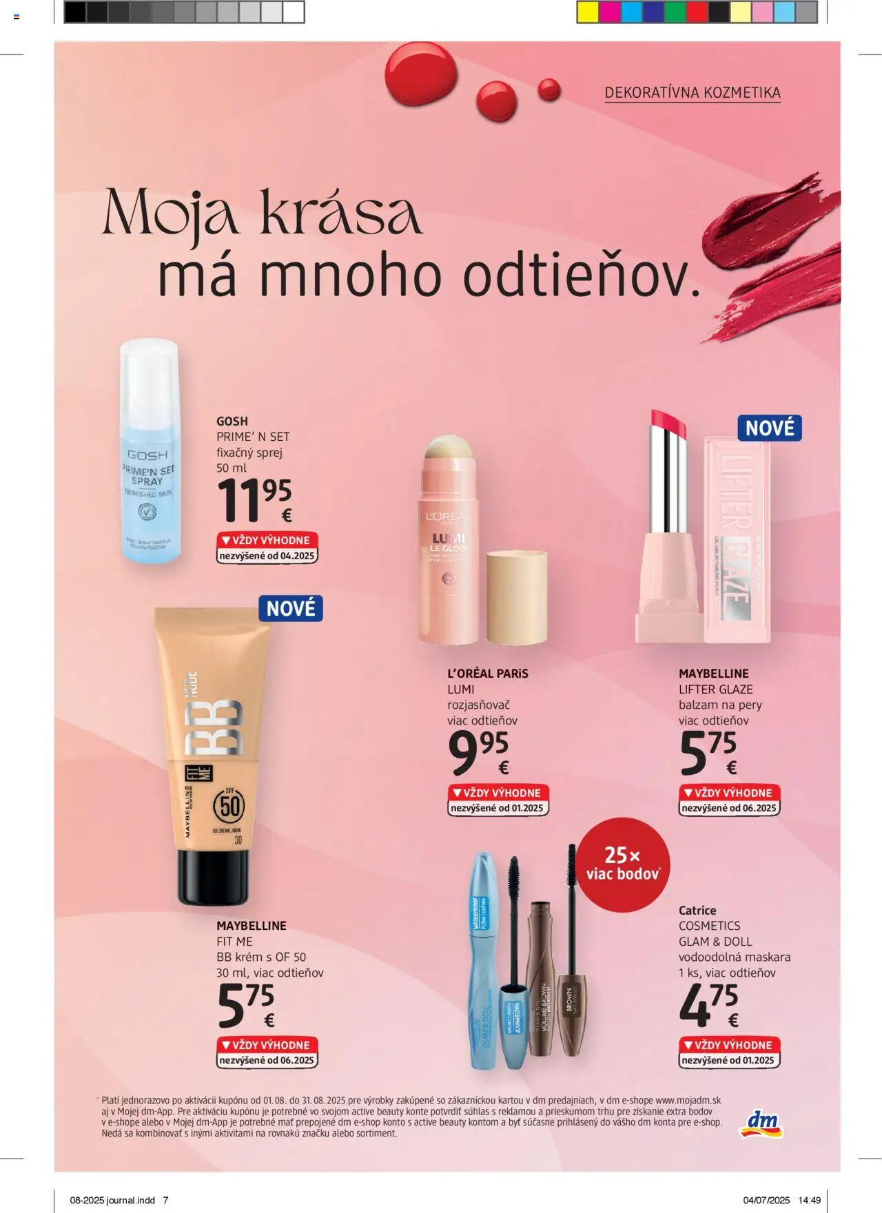 dm drogerie Journal august 2025 │ platný od 01.08.2025 | Strana: 7 | Produkty: BB krém, Rozjasňovač, Krém