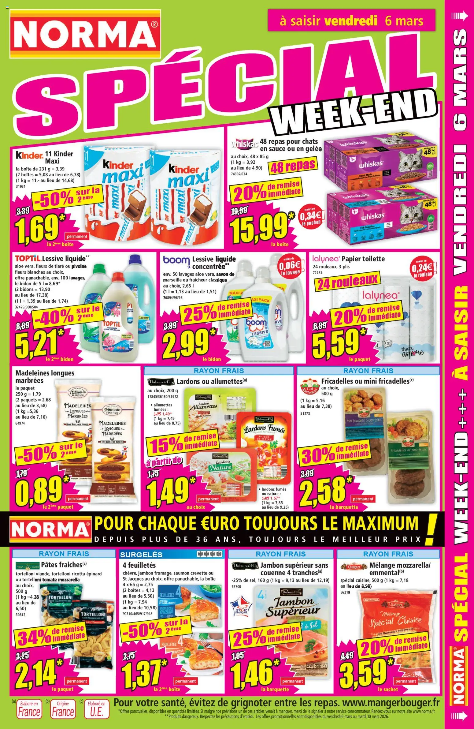 {H1} | Page: 13 | Produits: Frites, Rouleau, Lessive, Saumon