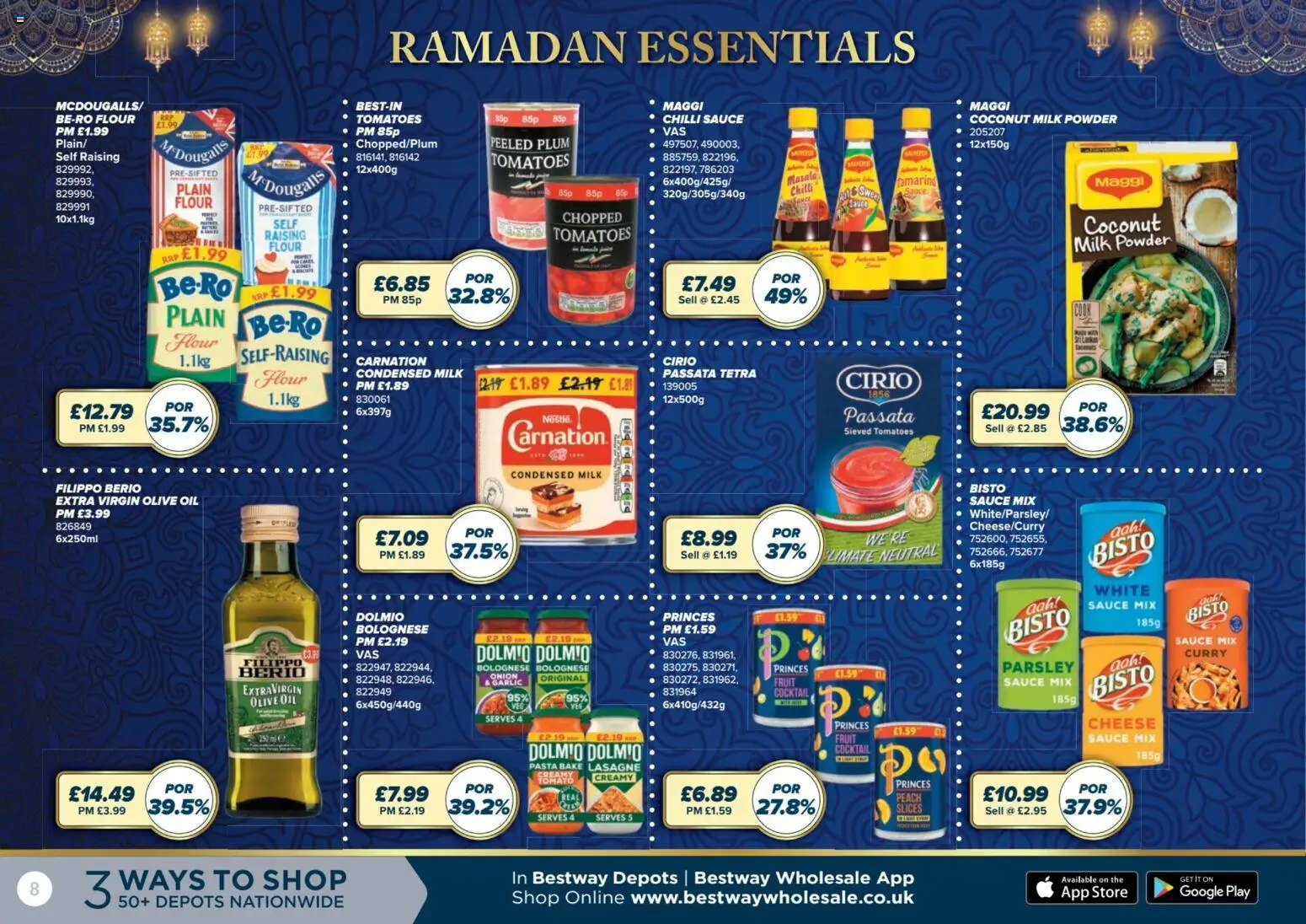 {H1} | Page: 8 | Products: Onion, Garlic, Lasagne, Tomatoes