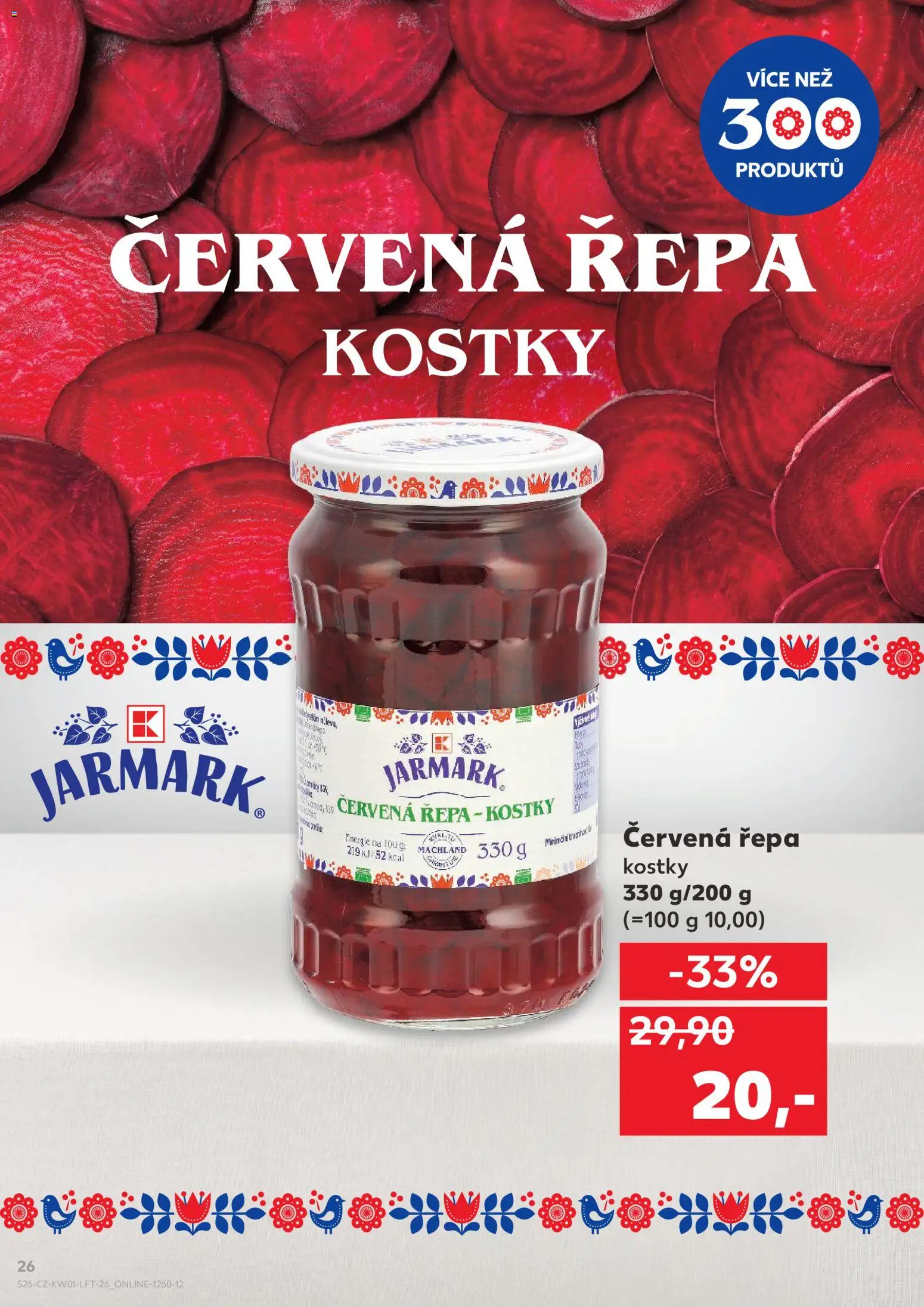 Kaufland leták - Brno od 02.01.2026 | Strana: 26 | Produkty: Červená řepa, Kostky