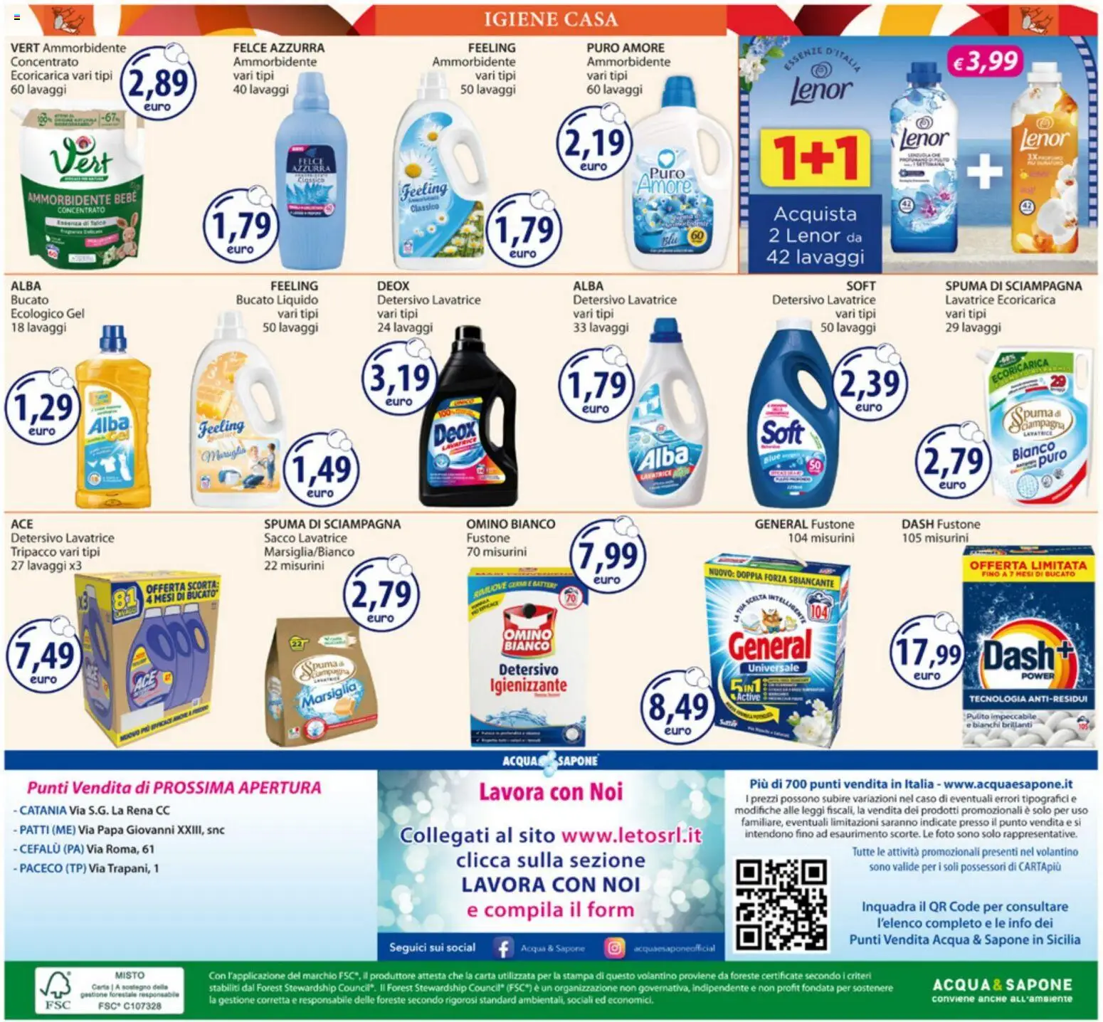 Volantino Acqua e Sapone del 20.04.2026 | Pagina: 20 | Prodotti: Sapone, Acqua, Lavatrice, Stampa