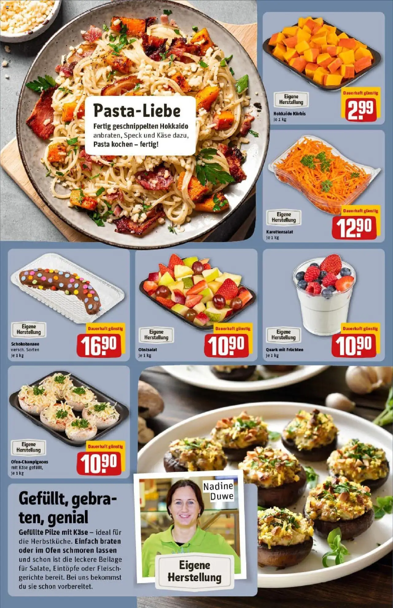 Rewe prospekt Hamburg / Wandsbek	 – gültig ab 06.10.2025 | Seite: 13 | Produkte: Ofen, Quark, Käse, Kürbis
