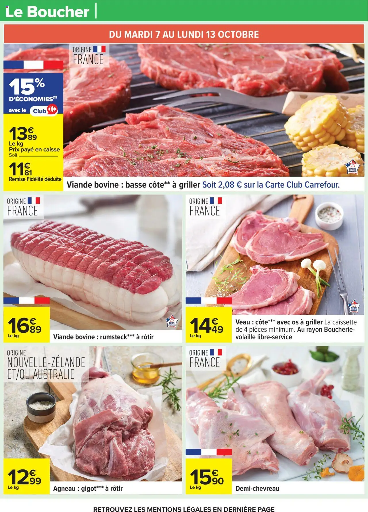 {H1} | Page: 14 | Produits: Agneau gigot, Agneau, Viande, Viande bovine