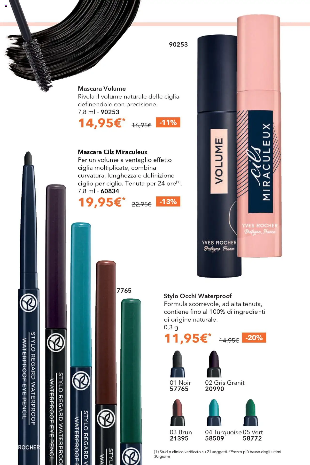 Volantino Yves Rocher del 23.09.2025 | Pagina: 40 | Prodotti: Mascara