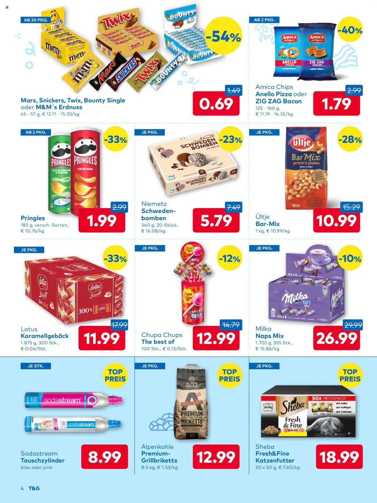 T&G - T&G Flugblatt - Salzburg gültig ab 13.08.2025 | Seite: 4 | Produkte: Chips, Pizza