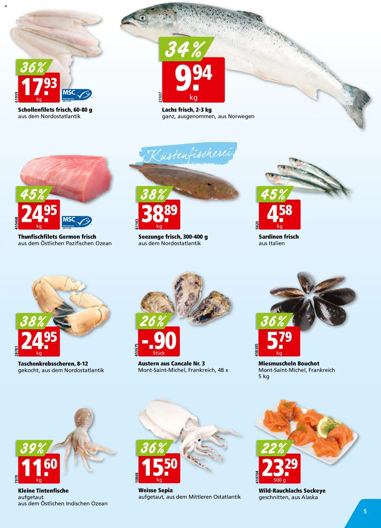 Aligro Aktionen – gültig ab 01.12.2025 | Seite: 5 | Produkte: Lachs