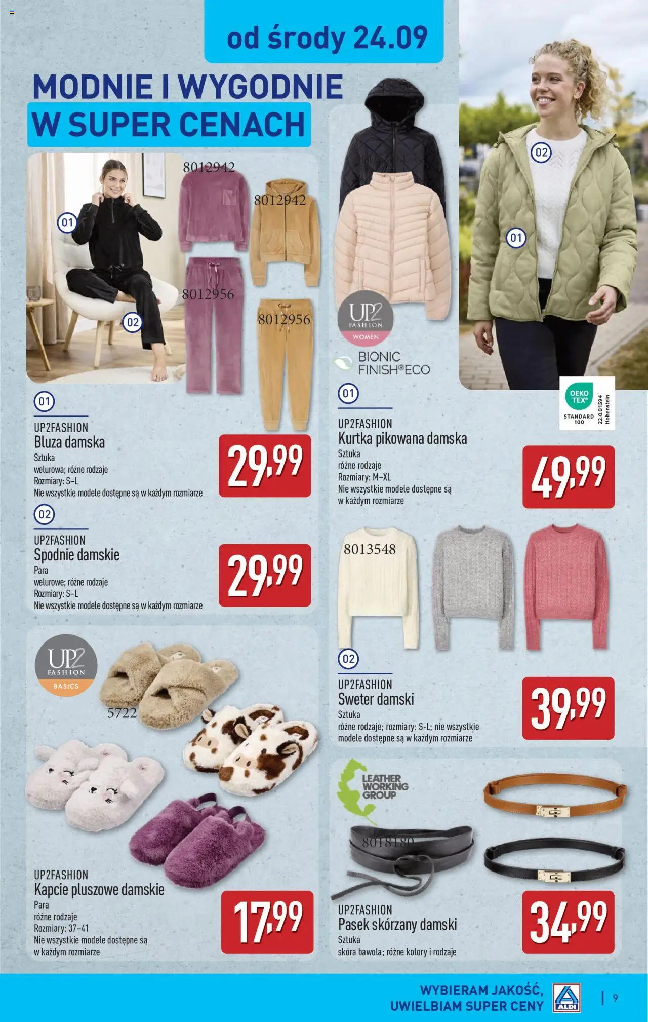 Aldi Gazetka - Artykuły przemysłowe i tekstylia od 22.09.2025 | Strona: 9