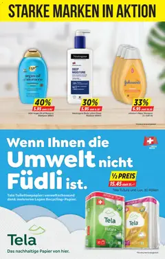 Denner aktionen ab 19.03.2026 gültig | Seite: 18 | Produkte: Shampoo, Conditioner, Body Lotion, Toilettenpapier