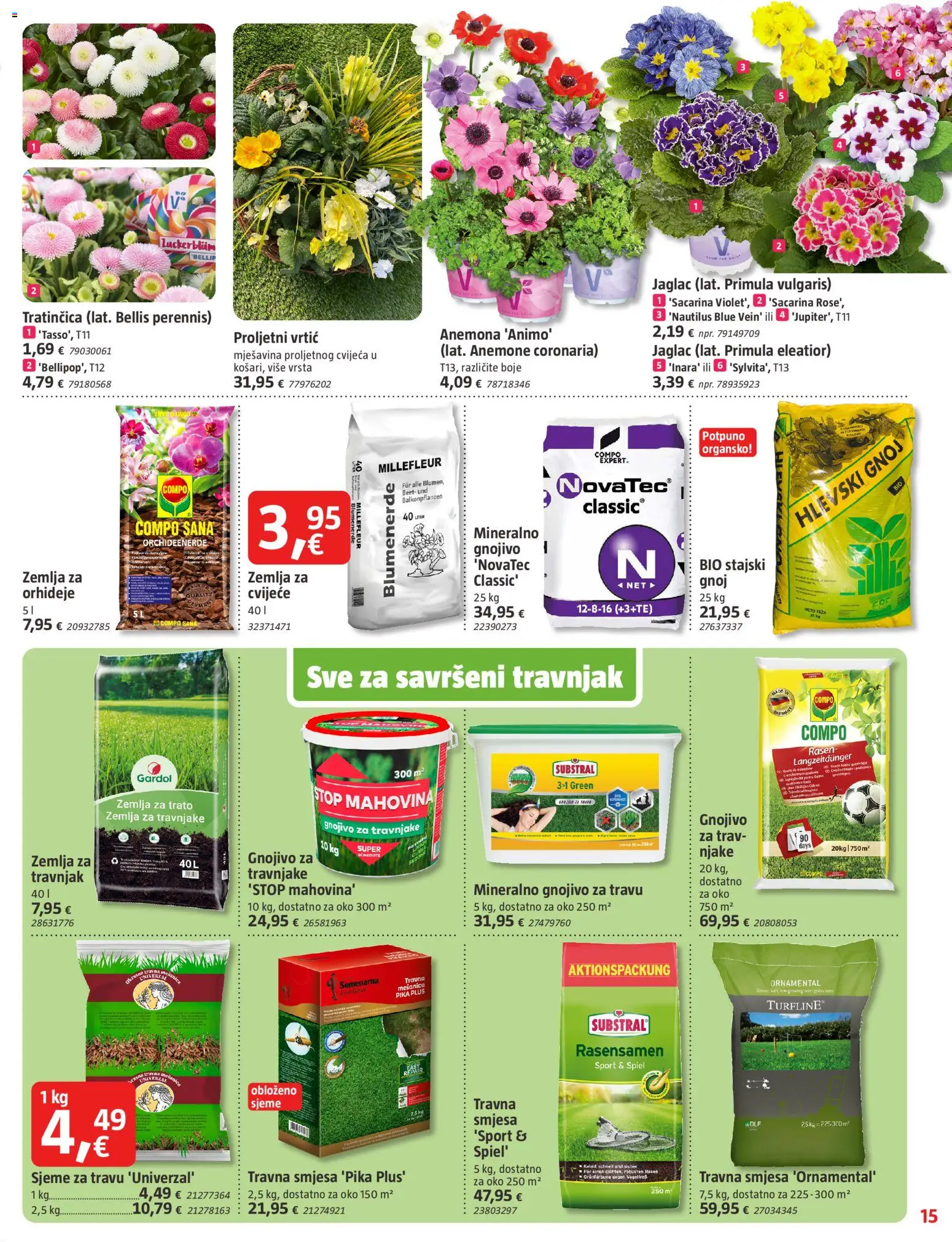 Bauhaus katalog | vrijedi od 05.03.2026 | Stranica: 15 | Proizvodi: Cvijeće