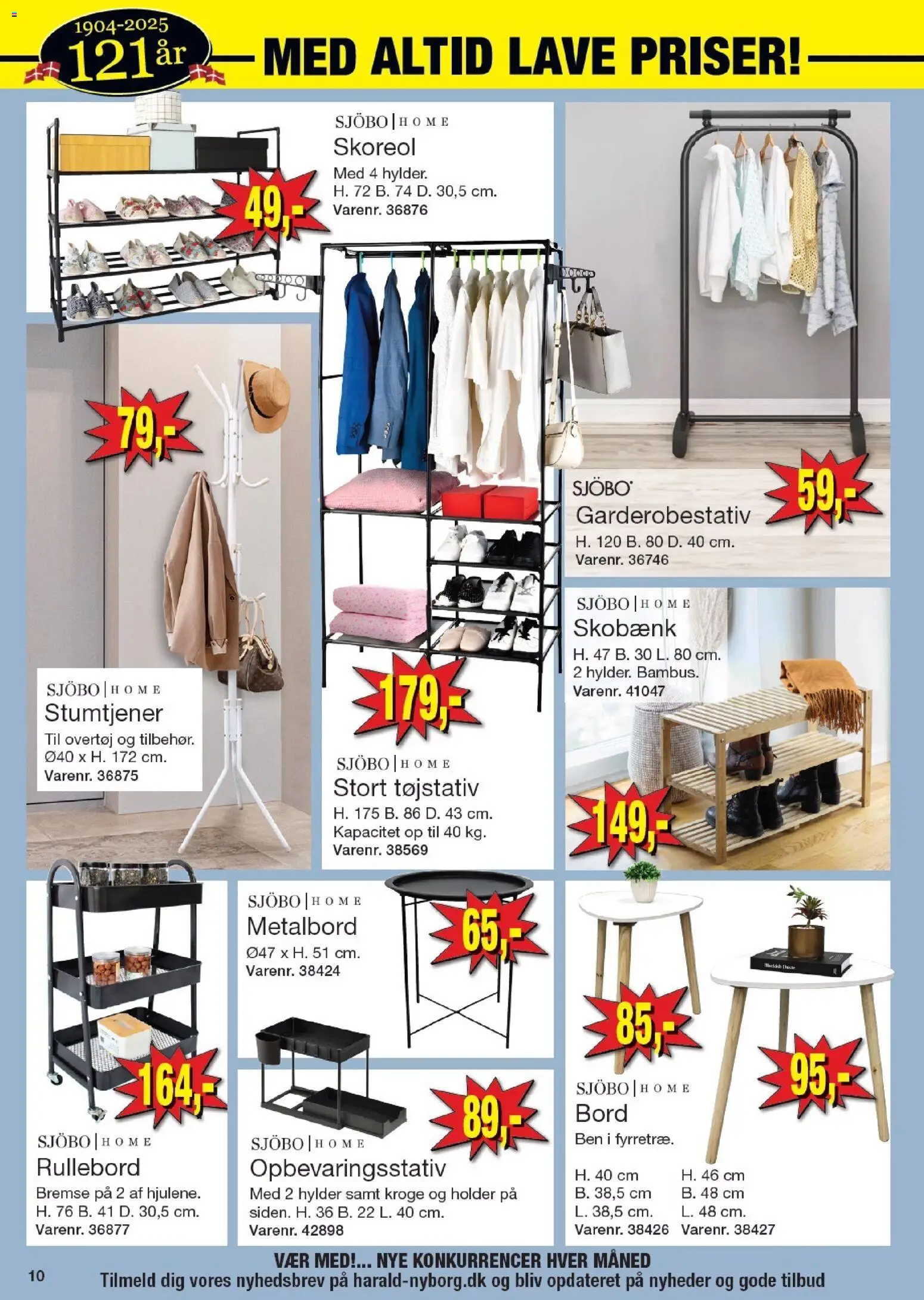 Harald Nyborg tilbudsavis – gyldig fra 30.10.2025 | Side: 12 | Produkter: Bord, Stumtjener, Tøjstativ
