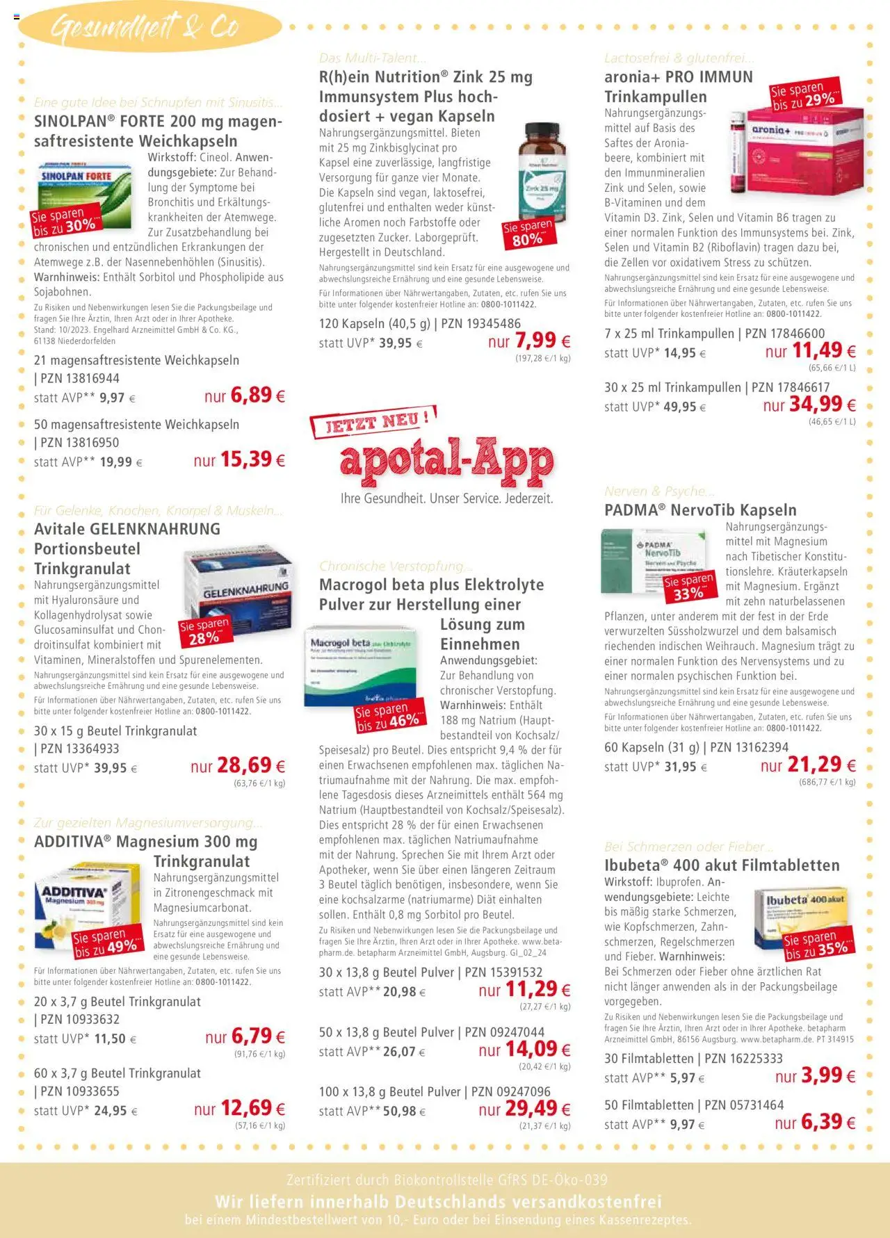 Apotal Prospekt Sonderpost – gültig ab 01.10.2025 | Seite: 2