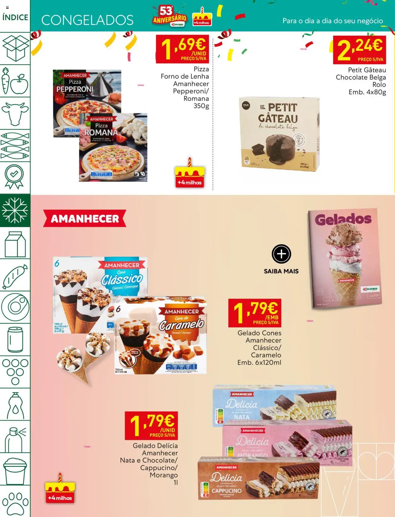 Recheio folheto │ válido de 14.10.2025 | Página: 20 | Produtos: Forno, Gelado, Chocolate, Nata