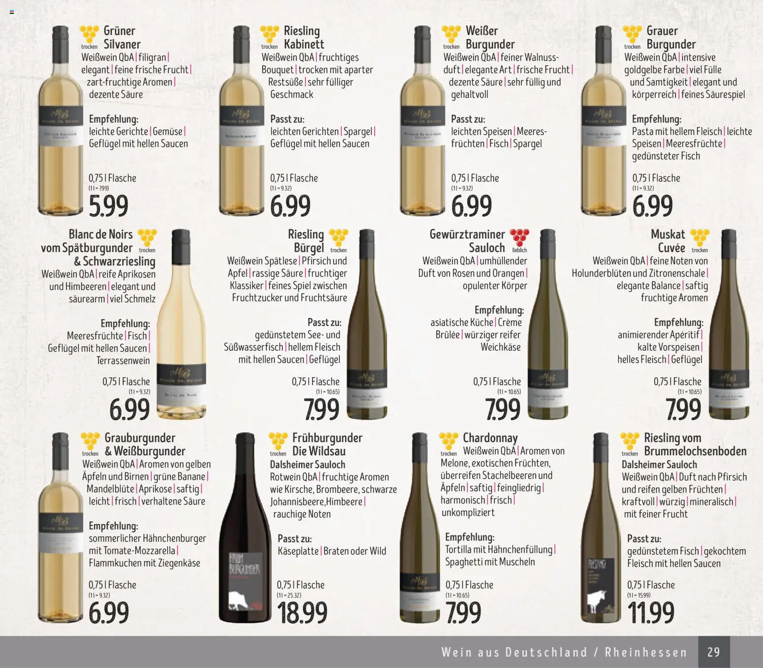 Edeka Struve Wein– und Spirituosen – gültig ab 14.11.2025 | Seite: 29 | Produkte: Spiel, Weißwein, Creme, Fleisch