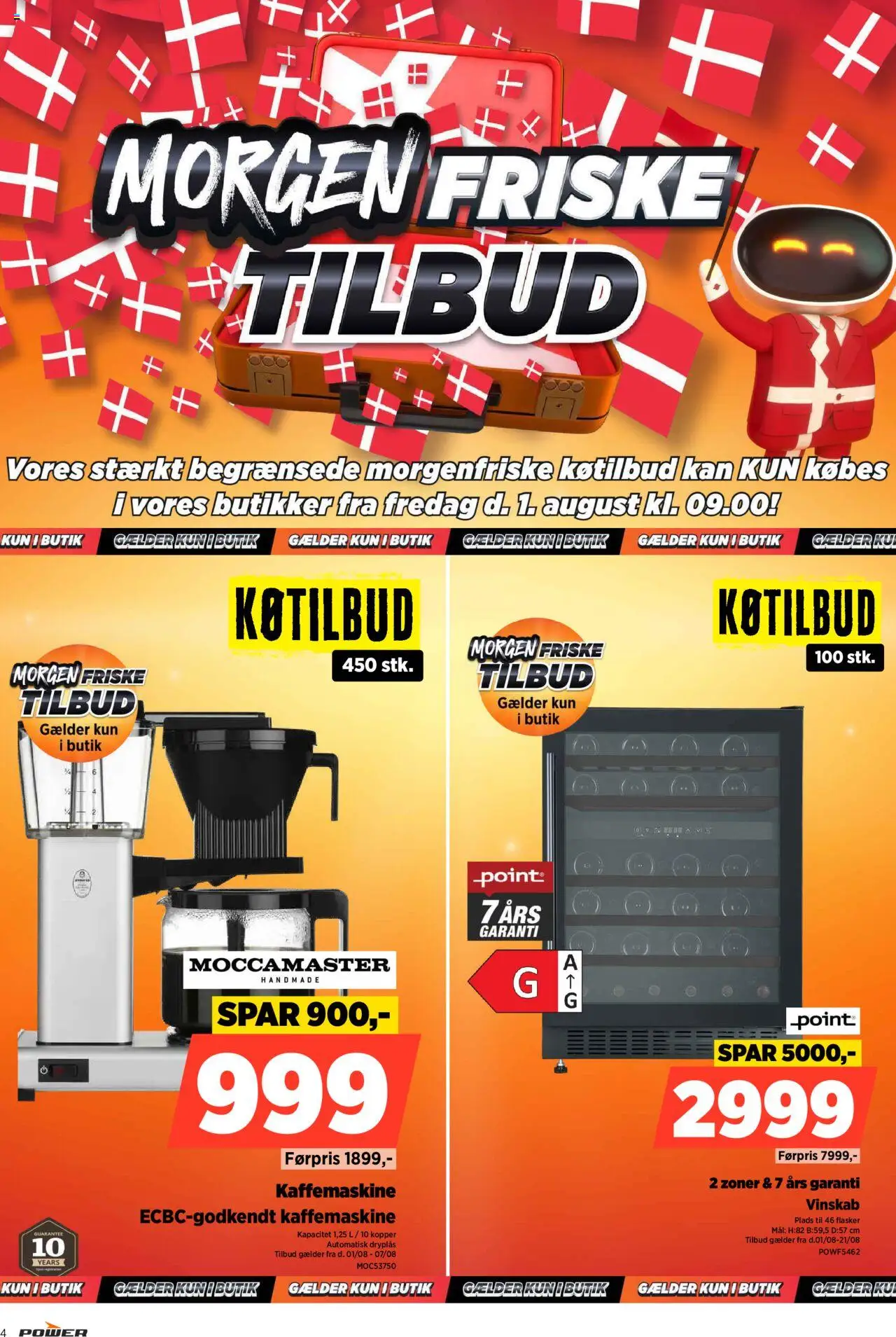 Power Tilbudsavis gyldig fra 31.07.2025 | Side: 4 | Produkter: Kaffemaskine