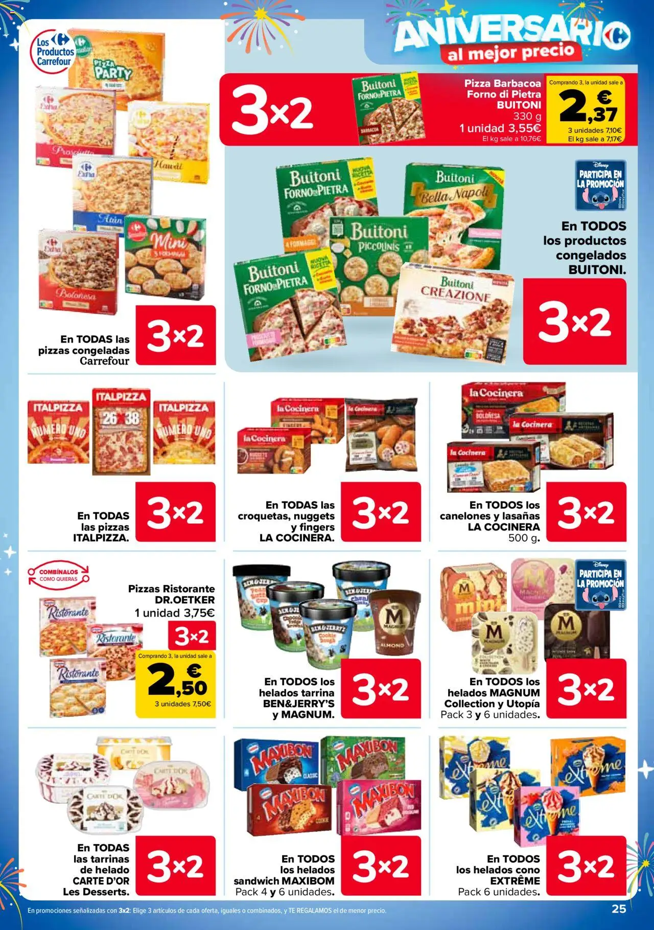 Carrefour folleto │ válido desde el 25.09.2025 | Página: 27 | Productos: Pizza, Helado, Canelones, Nuggets