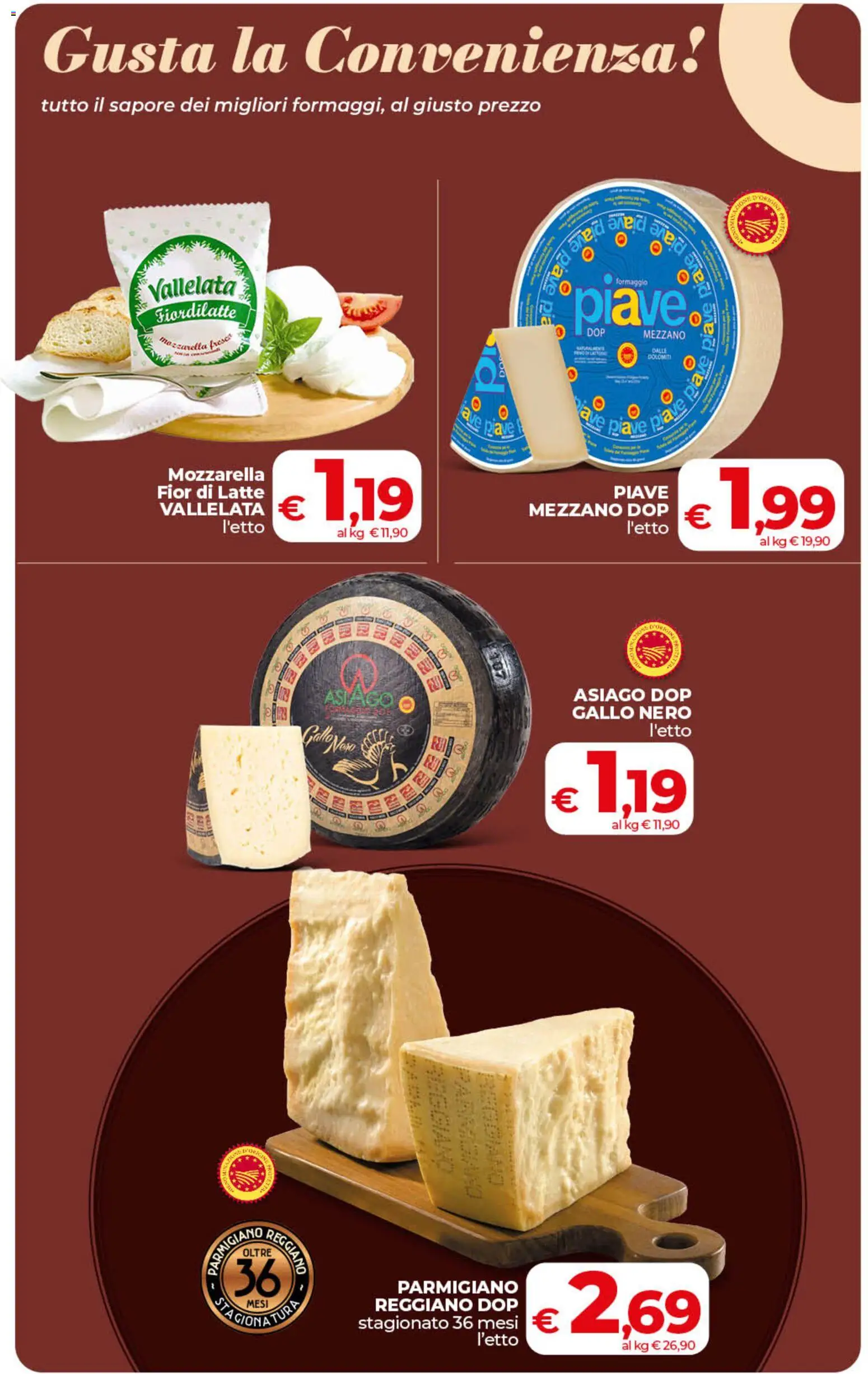 Volantino COOP del 06.03.2026 | Pagina: 14 | Prodotti: Mozzarella, Latte, Formaggio, Parmigiano