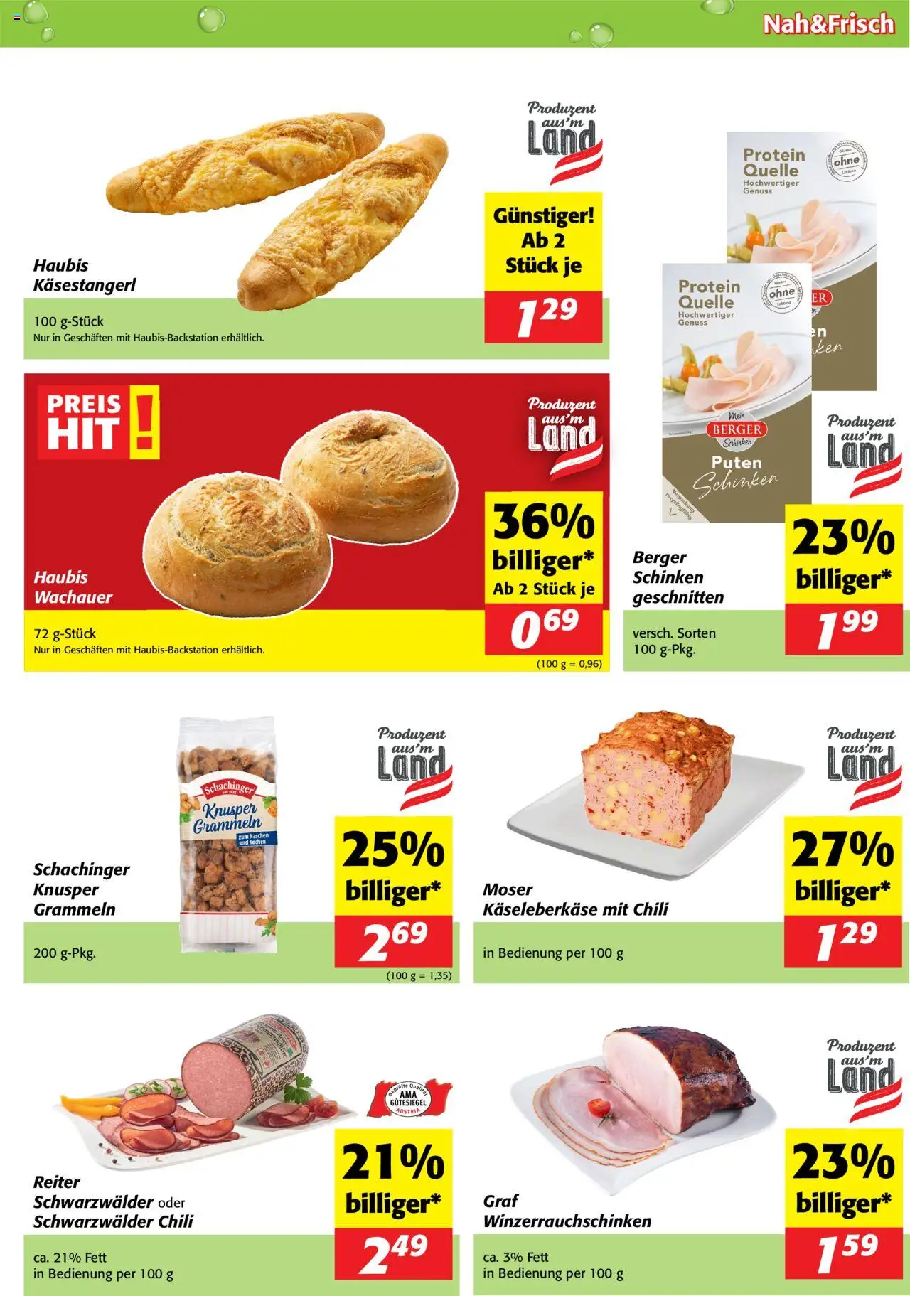 Nah und Frisch Flugblatt gültig ab 08.10.2025 | Seite: 3 | Produkte: Chili, Schinken