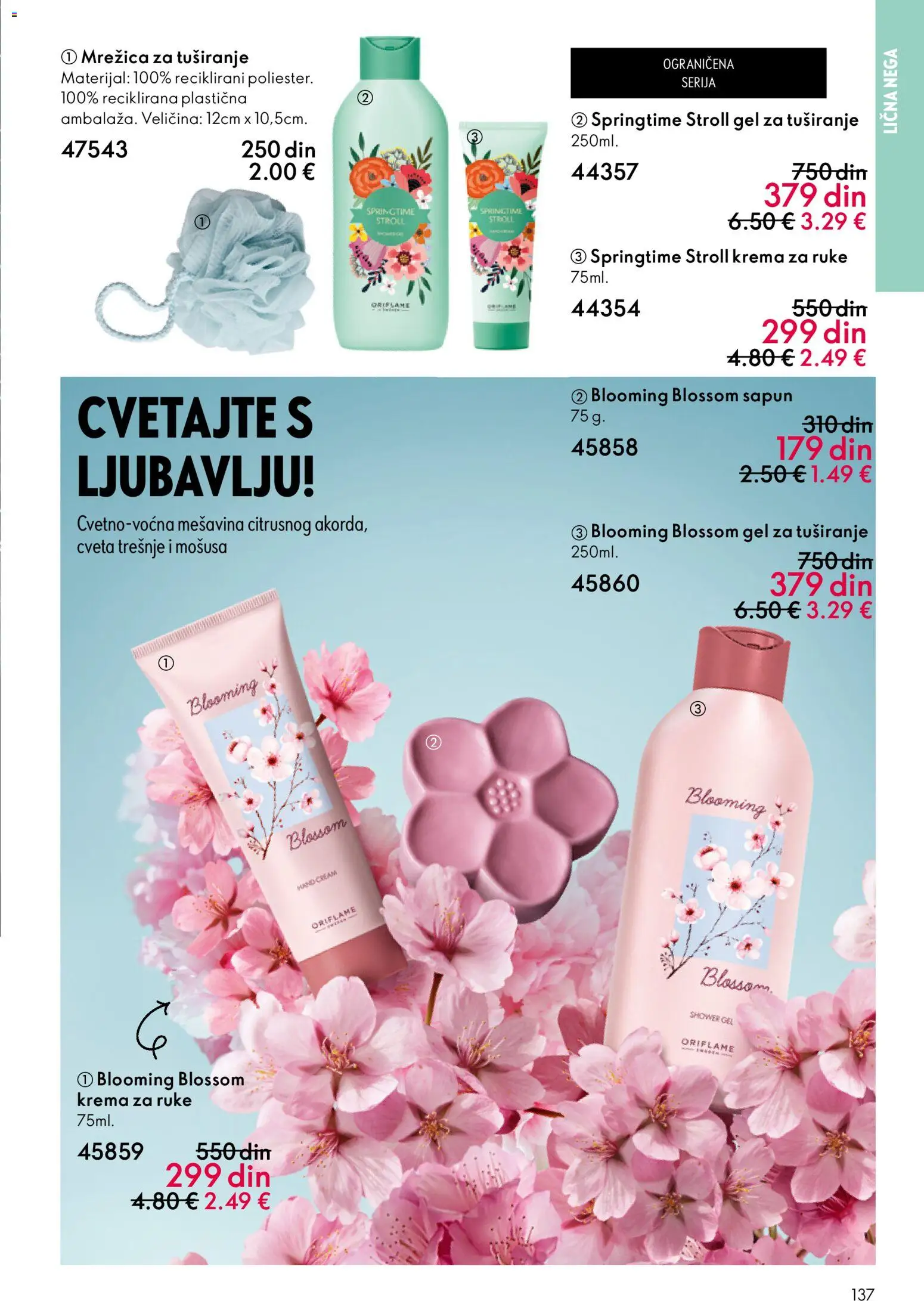 Oriflame katalog - važi od 31.12.2025 | Strana: 137 | Proizvode: Krema, Krema za ruke, Sapun, Gel za tuširanje