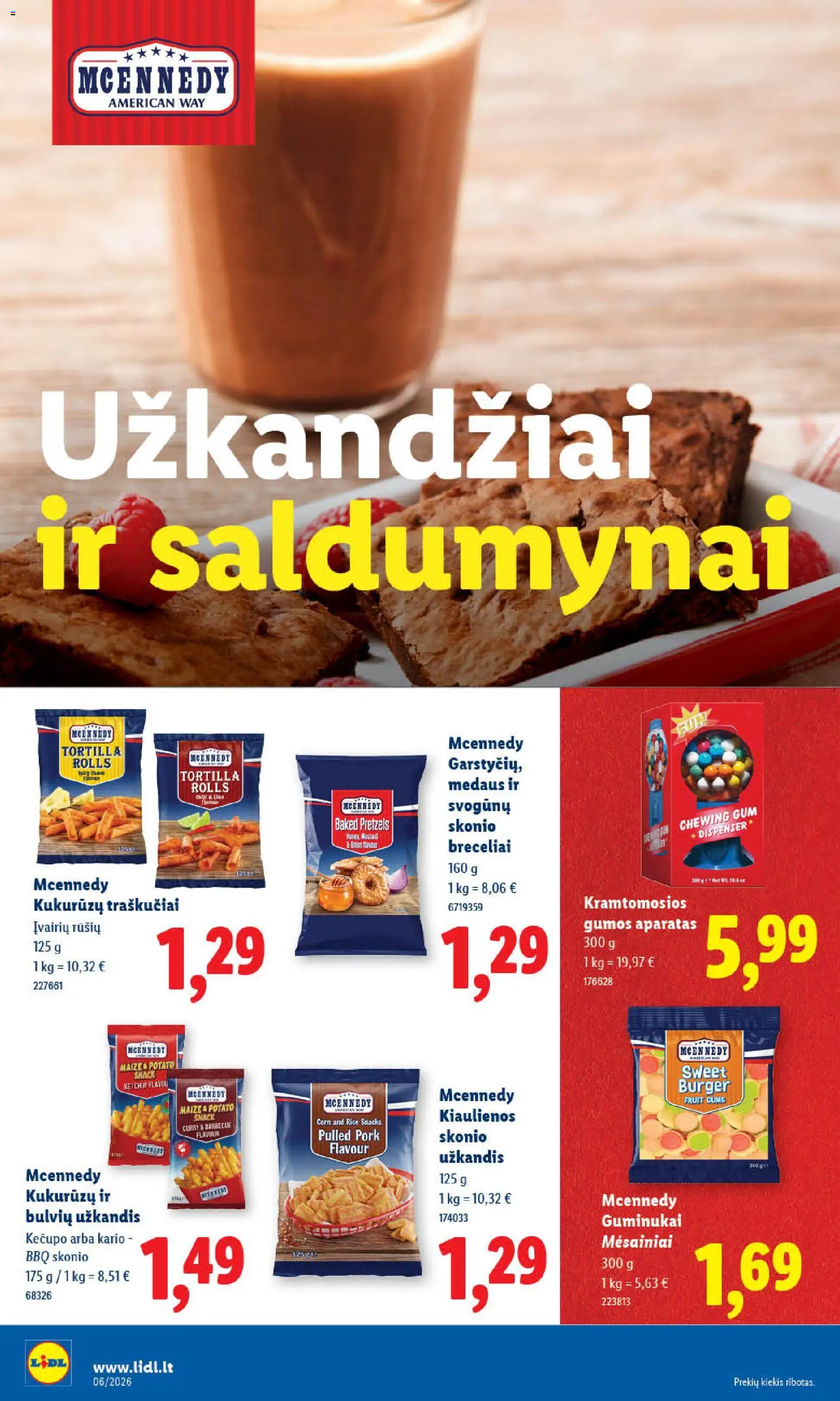 LIDL akcijos nuo 02.02.2026 | Puslapis: 12 | Prekių: Kiaulienos, Guminukai, Traškučiai