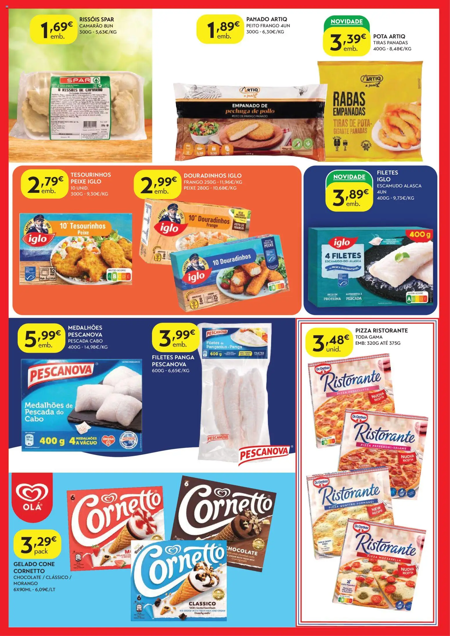 Spar - folheto │ válido de 03.03.2026 | Página: 4 | Produtos: Peito de frango, Pescada, Capitão iglo, Pescada do cabo