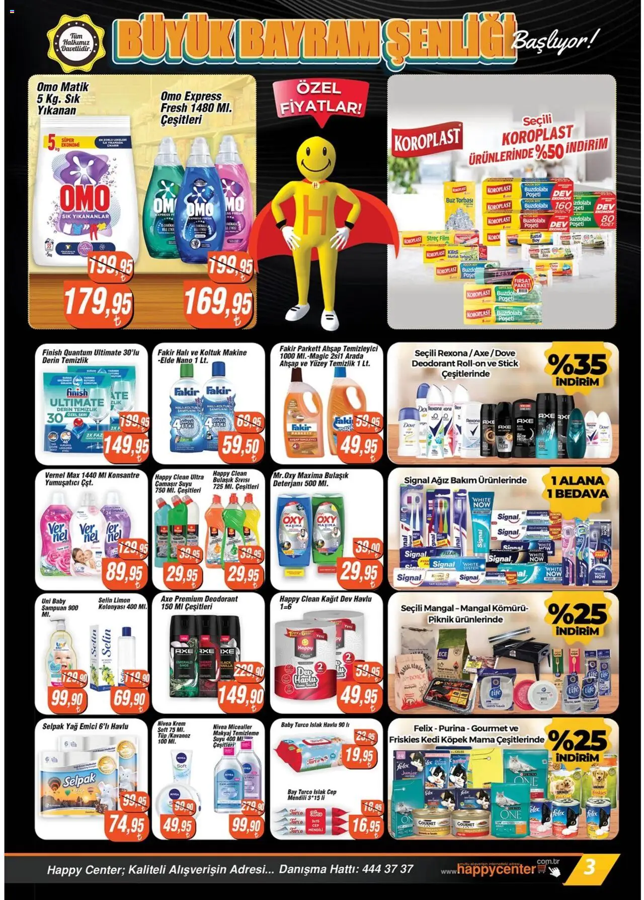 Happy Center Katalog - 03.06.2025 tarihinden itibaren geçerlidir | Sayfa: 5 | Ürünler: Deodorant, Yumuşatıcı, Makyaj, Yağ