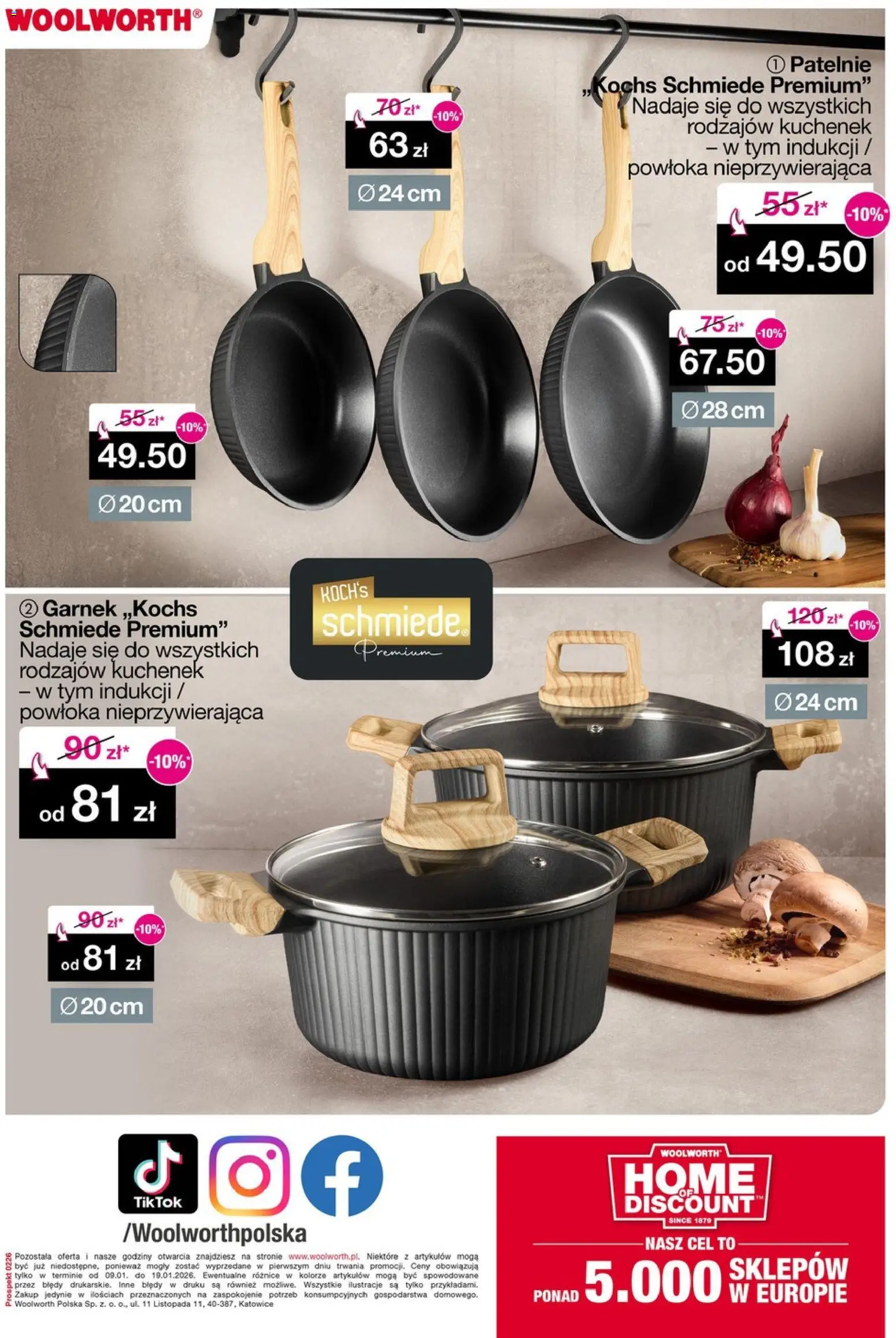 Woolworth Gazetka od 09.01.2026 | Strona: 20 | Produkty: Garnek, Patelnie