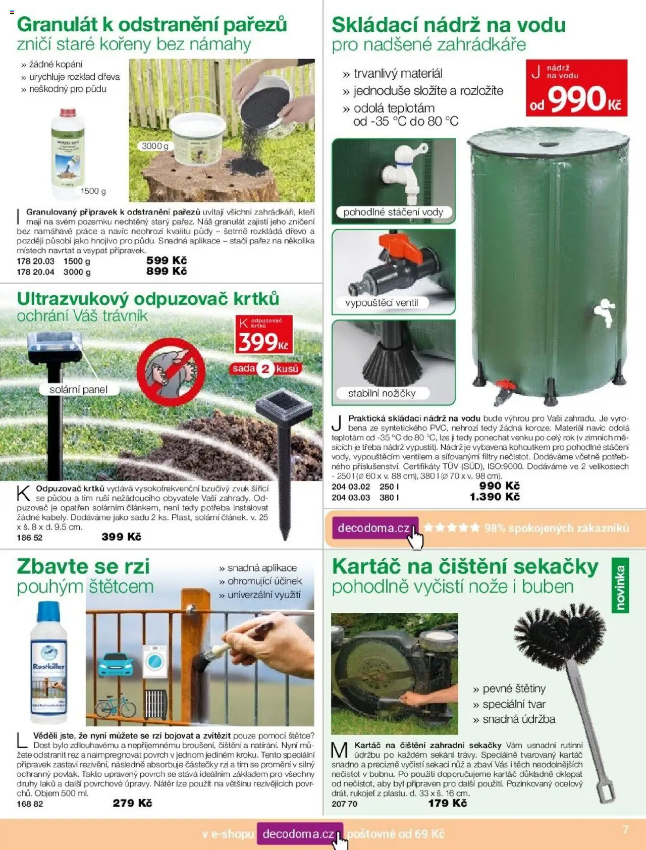 Decodoma leták - Potahy od 05.09.2025 | Strana: 27 | Produkty: Odpuzovač krtků, Hnojivo, Odpuzovač, Kartáč