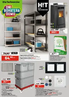 Pogląd oferty "Leroy Merlin Gazetka" - ważna od 24.09.2025 | Strona: 18 | Produkty: Wózek transportowy, Regał metalowy, Regał, Ramka