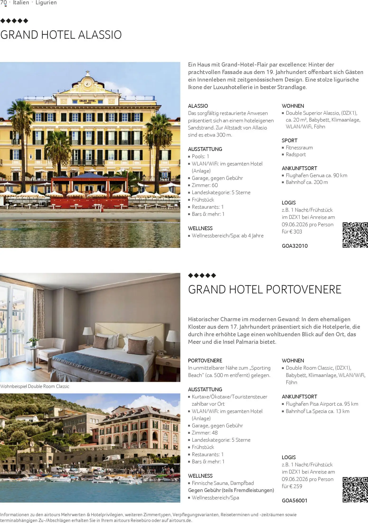 Aida Airtours Erstklassige Europareisen – gültig ab 30.10.2025 | Seite: 70 | Produkte: Föhn