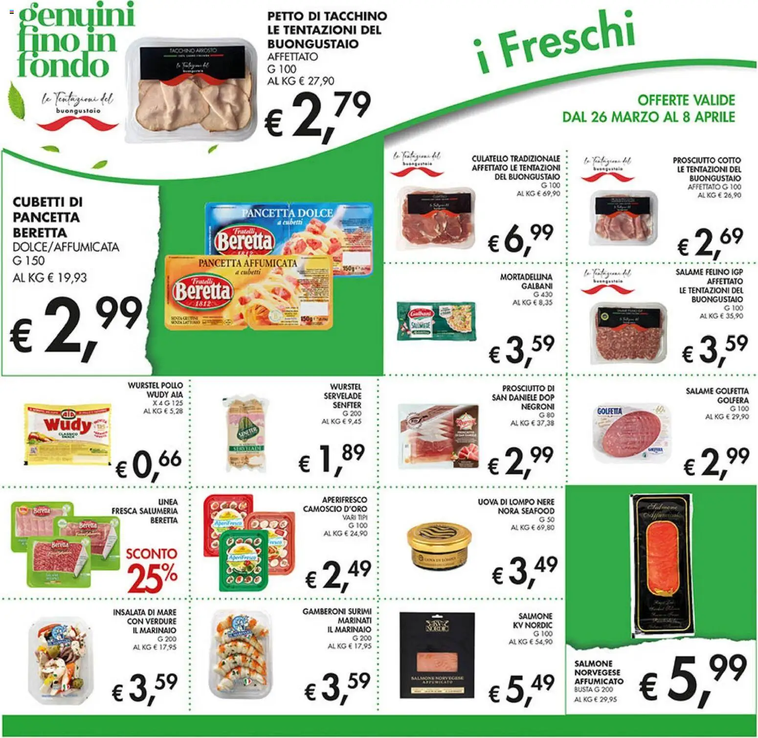 Volantino Coal del 26.03.2026 | Pagina: 12 | Prodotti: Salame, Pollo, Verdure, Wurstel