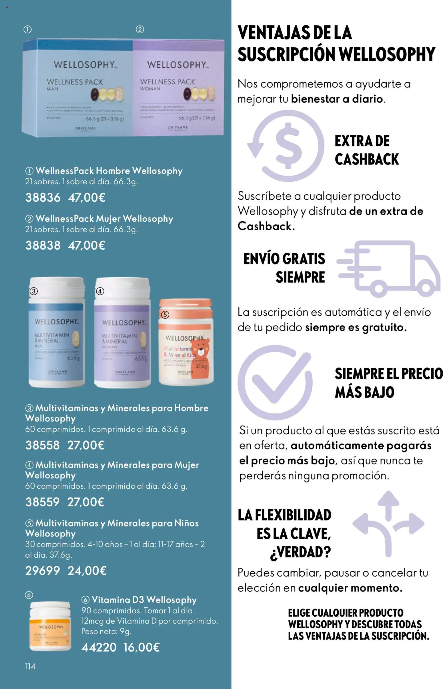 Oriflame - Catálogo Campaña 1 │ válido desde el 31.12.2025 | Página: 114 | Productos: Té, Peso