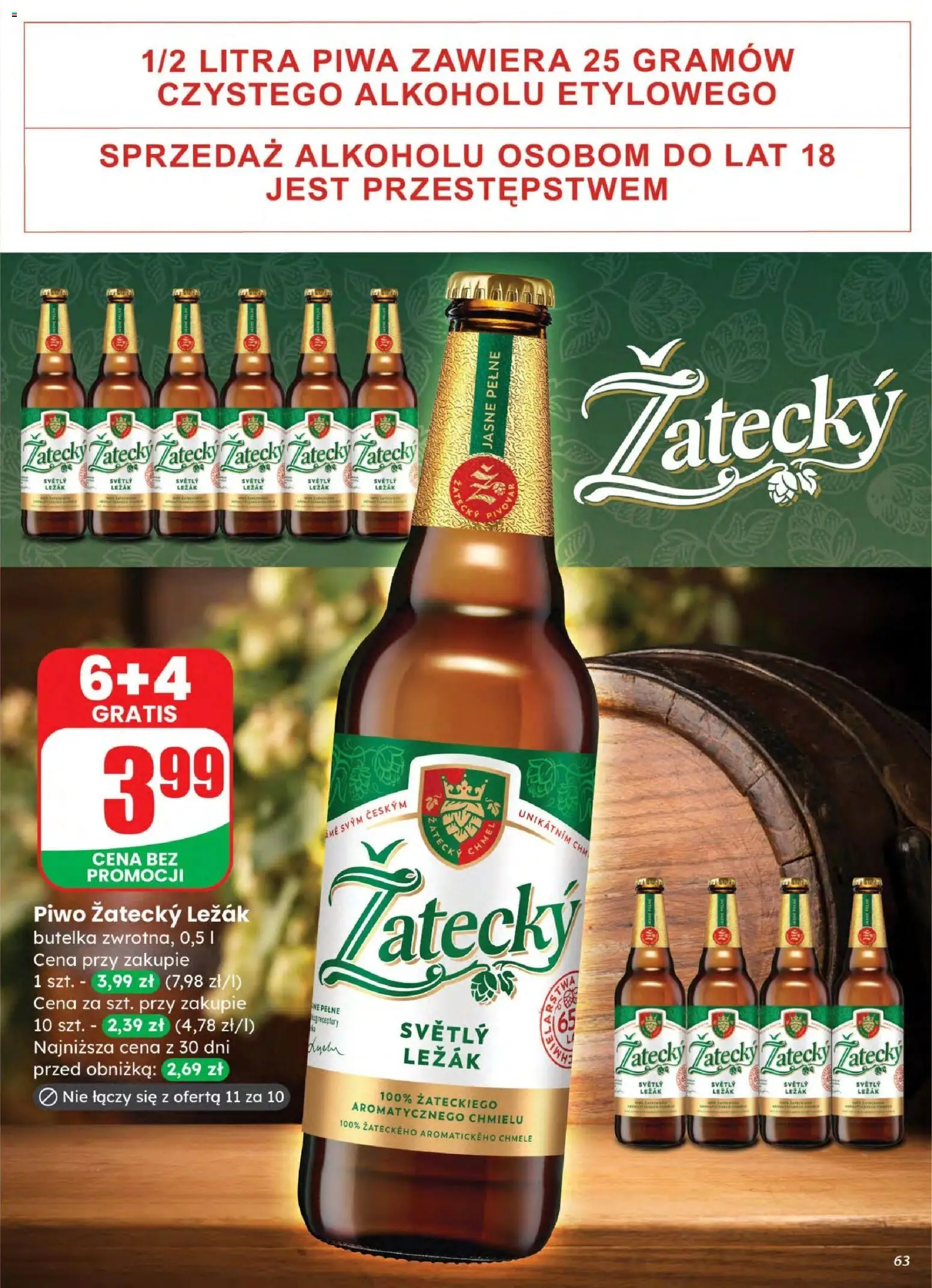 Dino gazetka od 04.03.2026 | Strona: 63 | Produkty: Leżak, Piwo