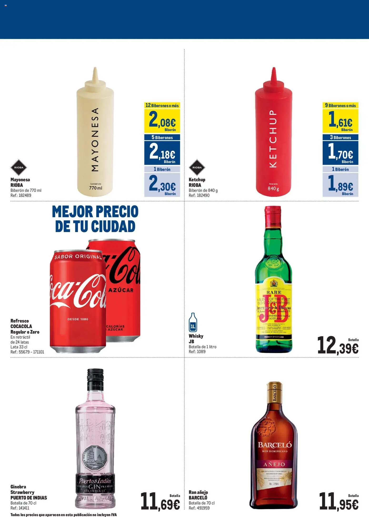 Makro San Isidro Leganés │ válido desde el 24.04.2026 | Página: 3 | Productos: Ginebra, Whisky, Οθόνη προβολής, Peso