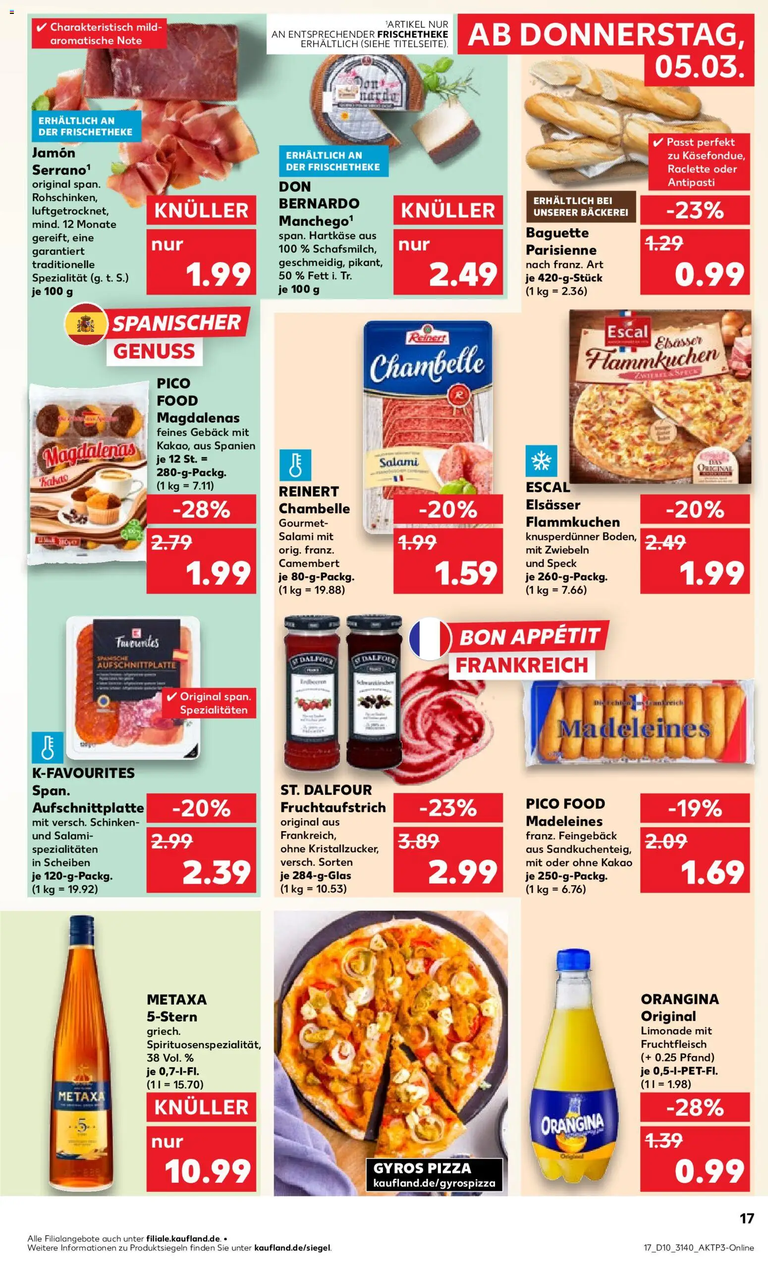 Kaufland Prospekt Leipzig	 – gültig ab 05.03.2026 | Seite: 17 | Produkte: Limonade, Gyros, Zwiebeln, Schinken