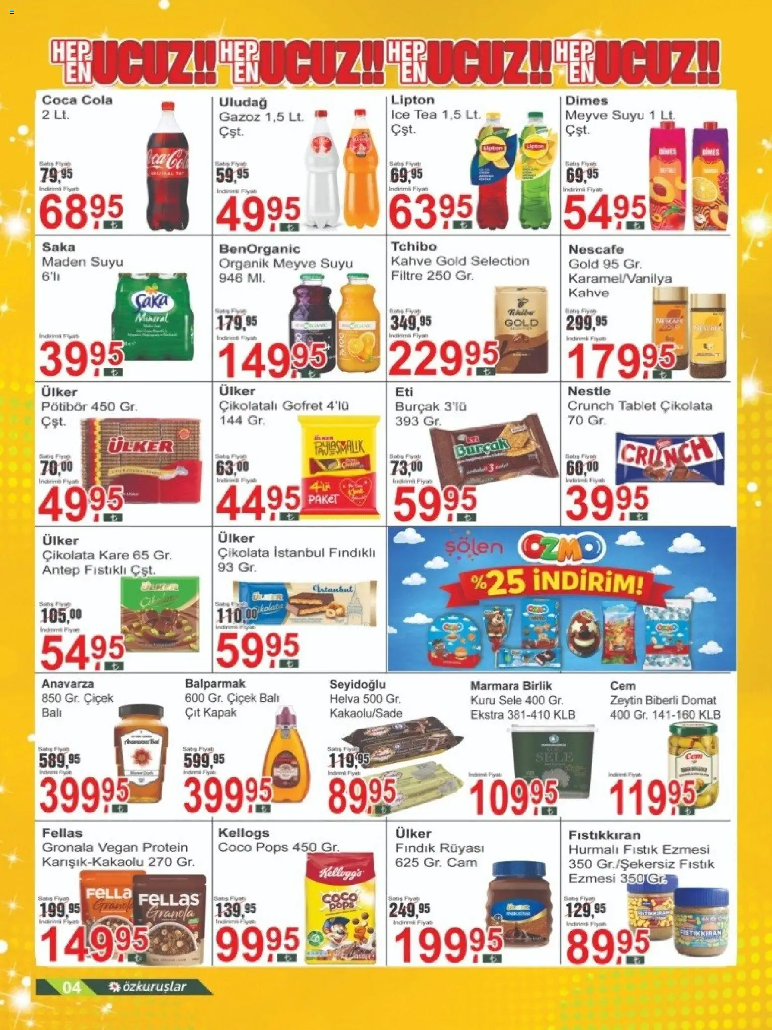 Özkuruşlar Katalog - 11.04.2026 tarihinden itibaren geçerlidir | Sayfa: 4 | Ürünler: Fıstık, Kahve, Tablet, Ice tea