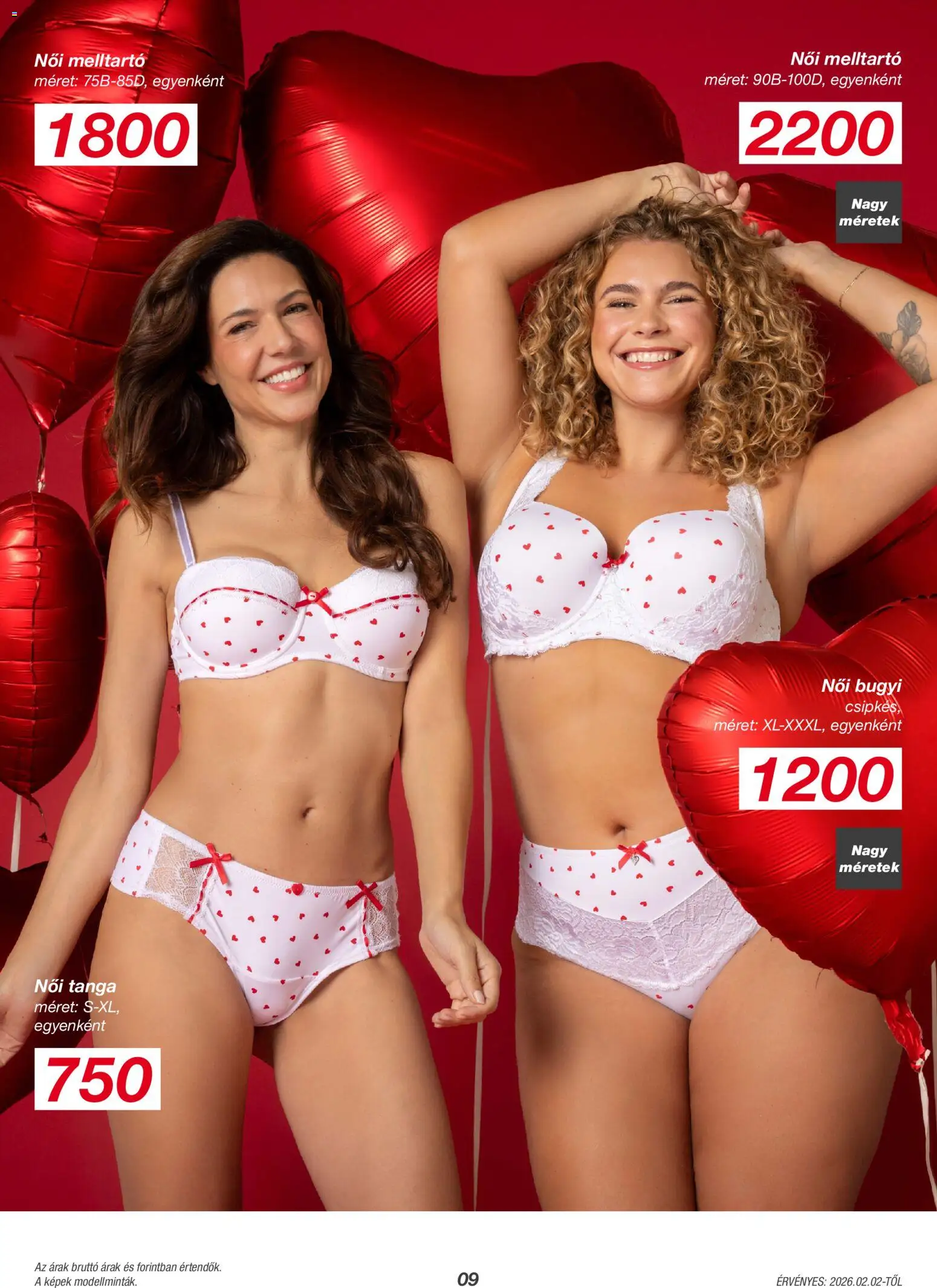 Kik akciós ujság - amely érvényes a következő dátumtól: 02.02.2026 | Oldal: 9 | Termékek: Bugyi, Melltartó